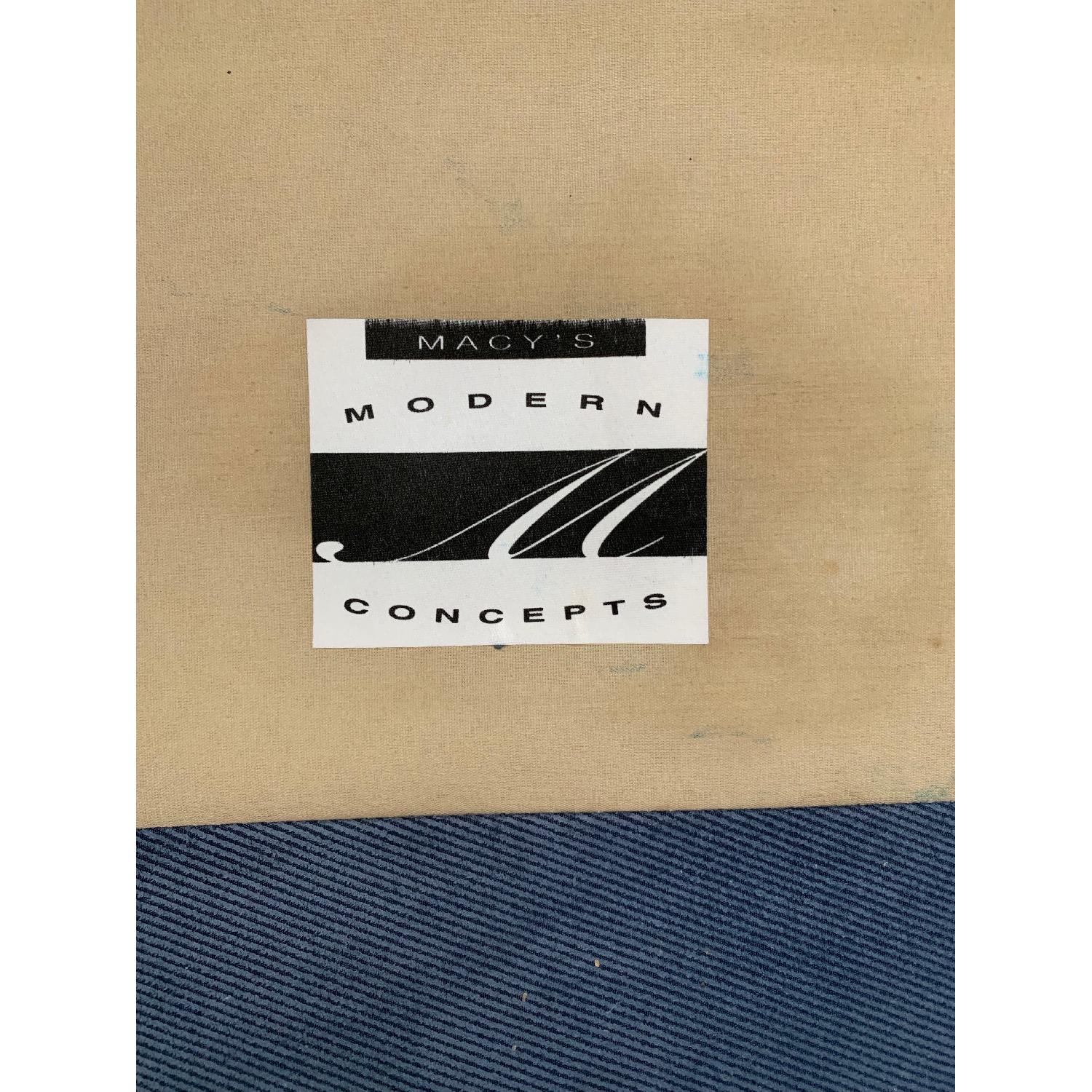 Macy's Modern Concepts Blue Sectional Sofa AptDeco