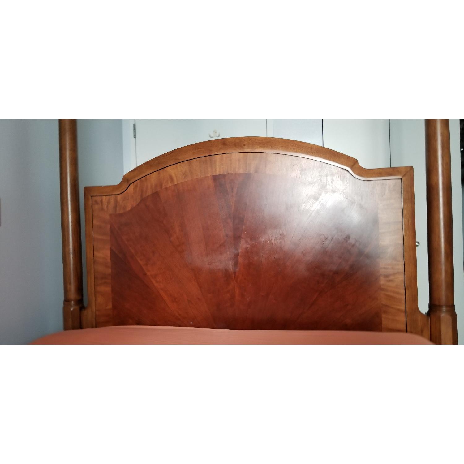 Ashley Vintage Style Bed w/ Mirror on Top - image-1