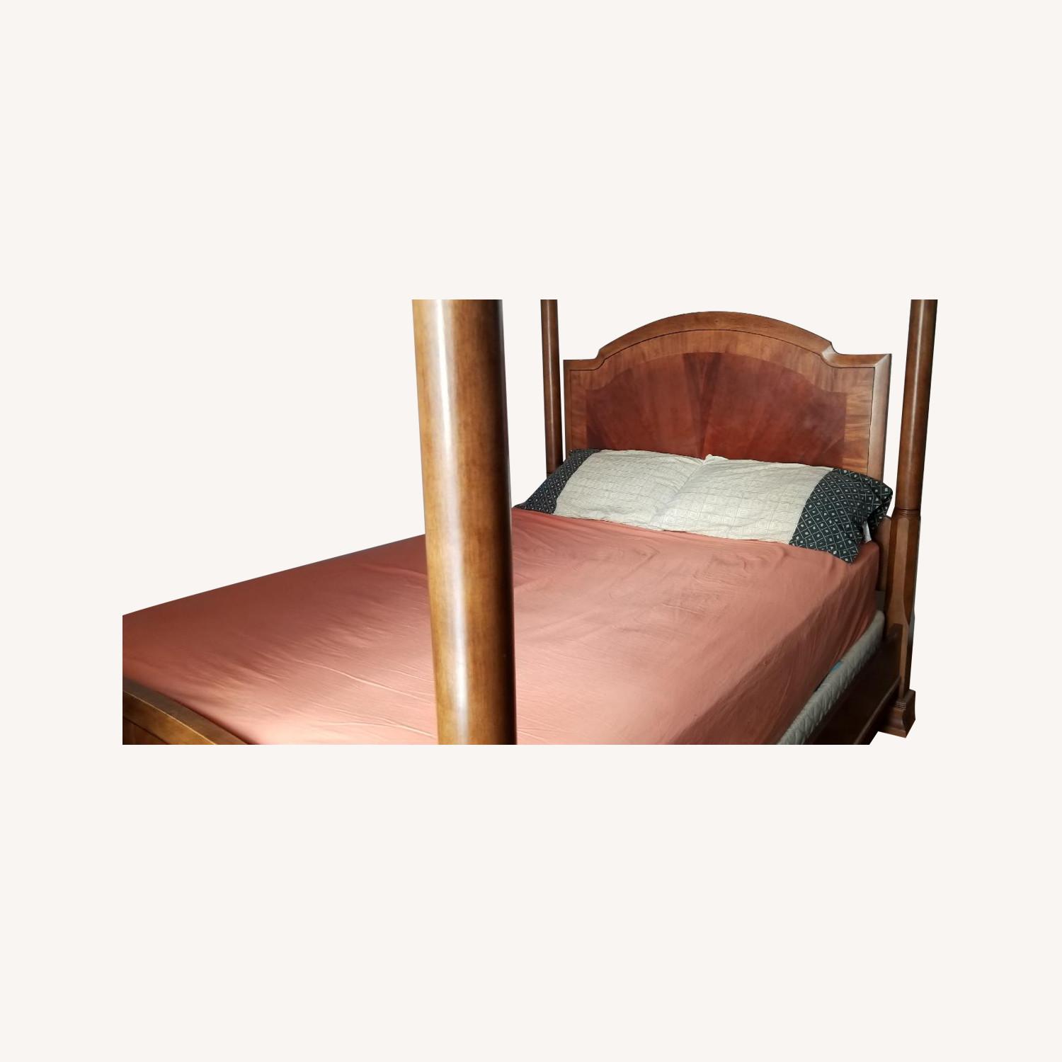 Ashley Vintage Style Bed w/ Mirror on Top - image-0