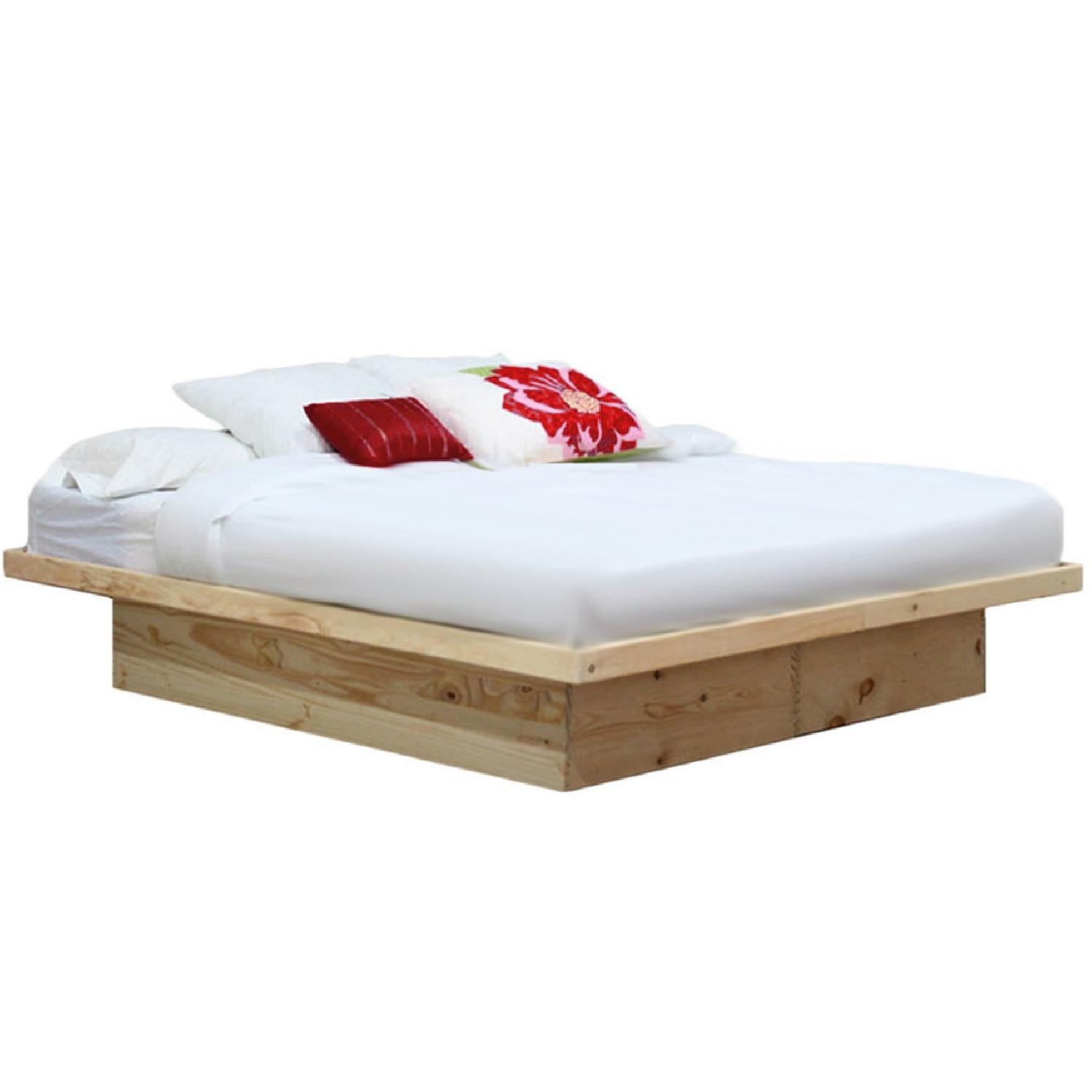 Gothic Cabinet Craft Platform Wood Bed Frame - image-0