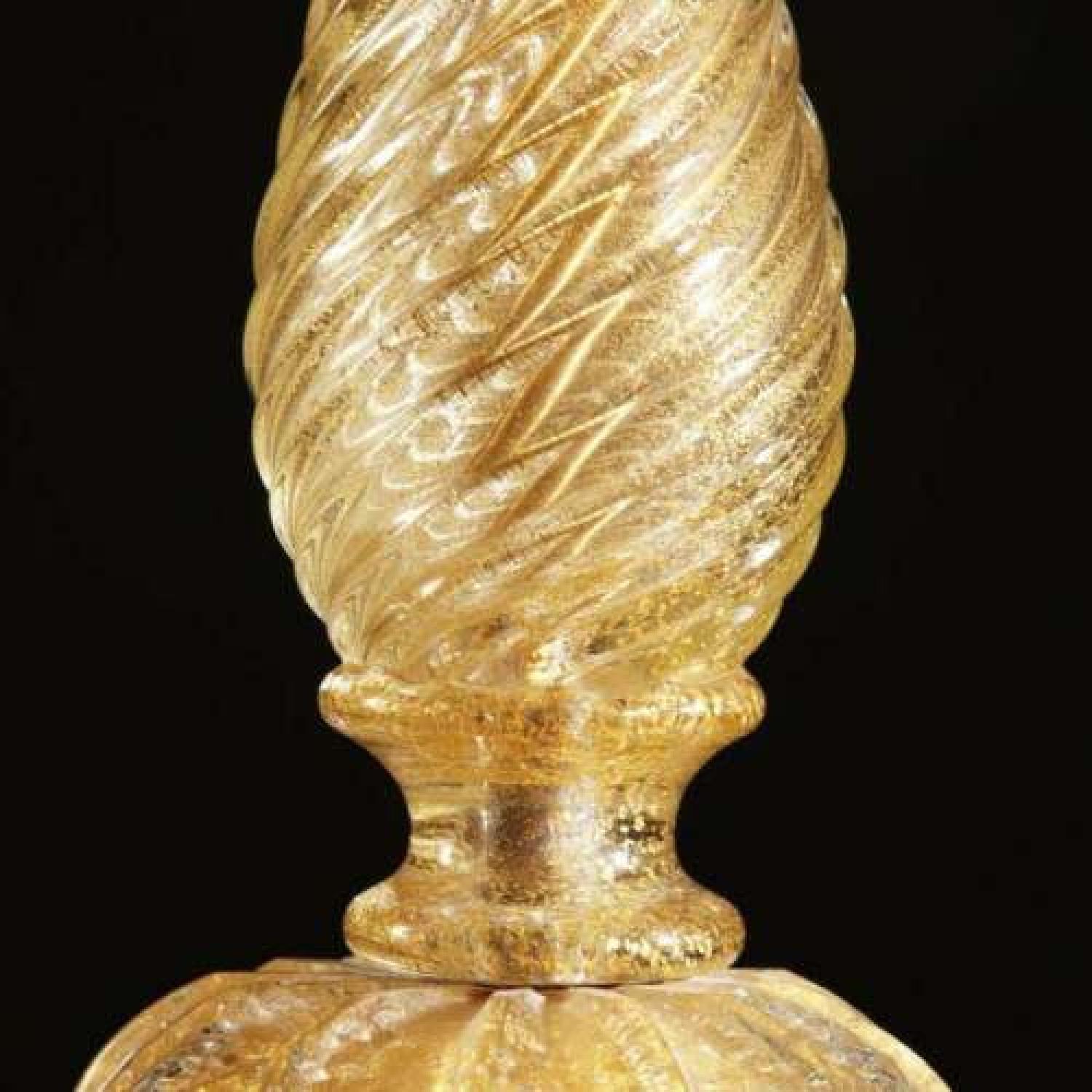 Barovier & Toso Tall Gold Venetian Murano Glass - image-1