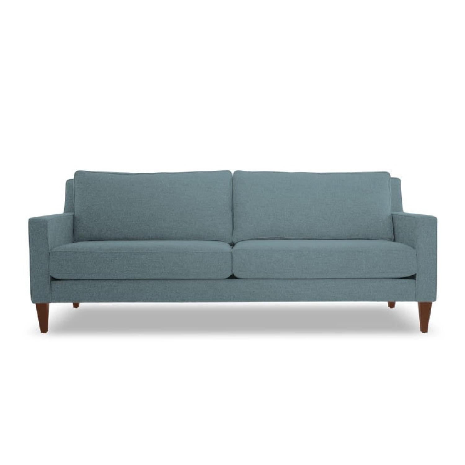 Joybird Levi Mid Century Modern Sofa in Essence Aqua AptDeco
