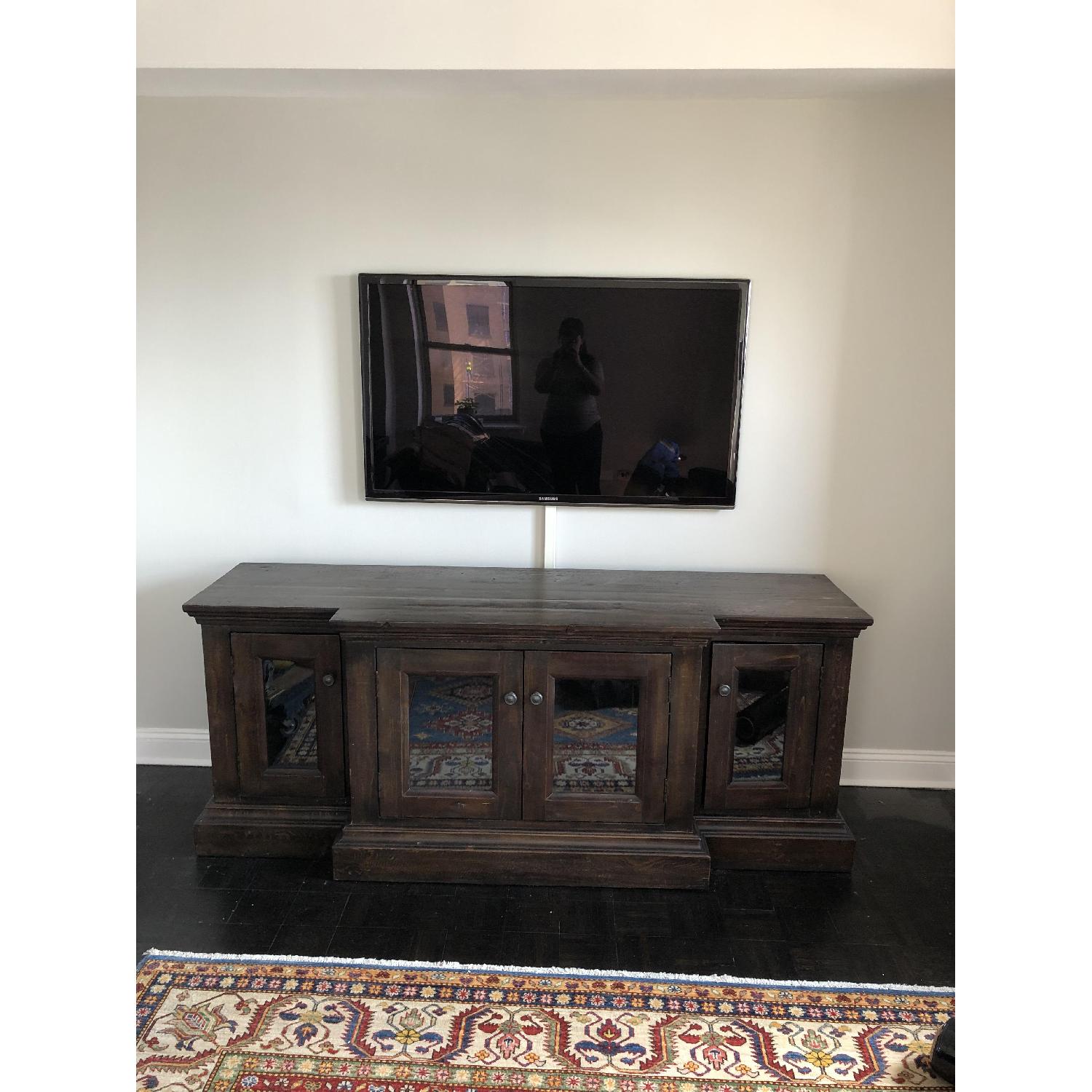 Restoration Hardware Wood Media Console - image-3