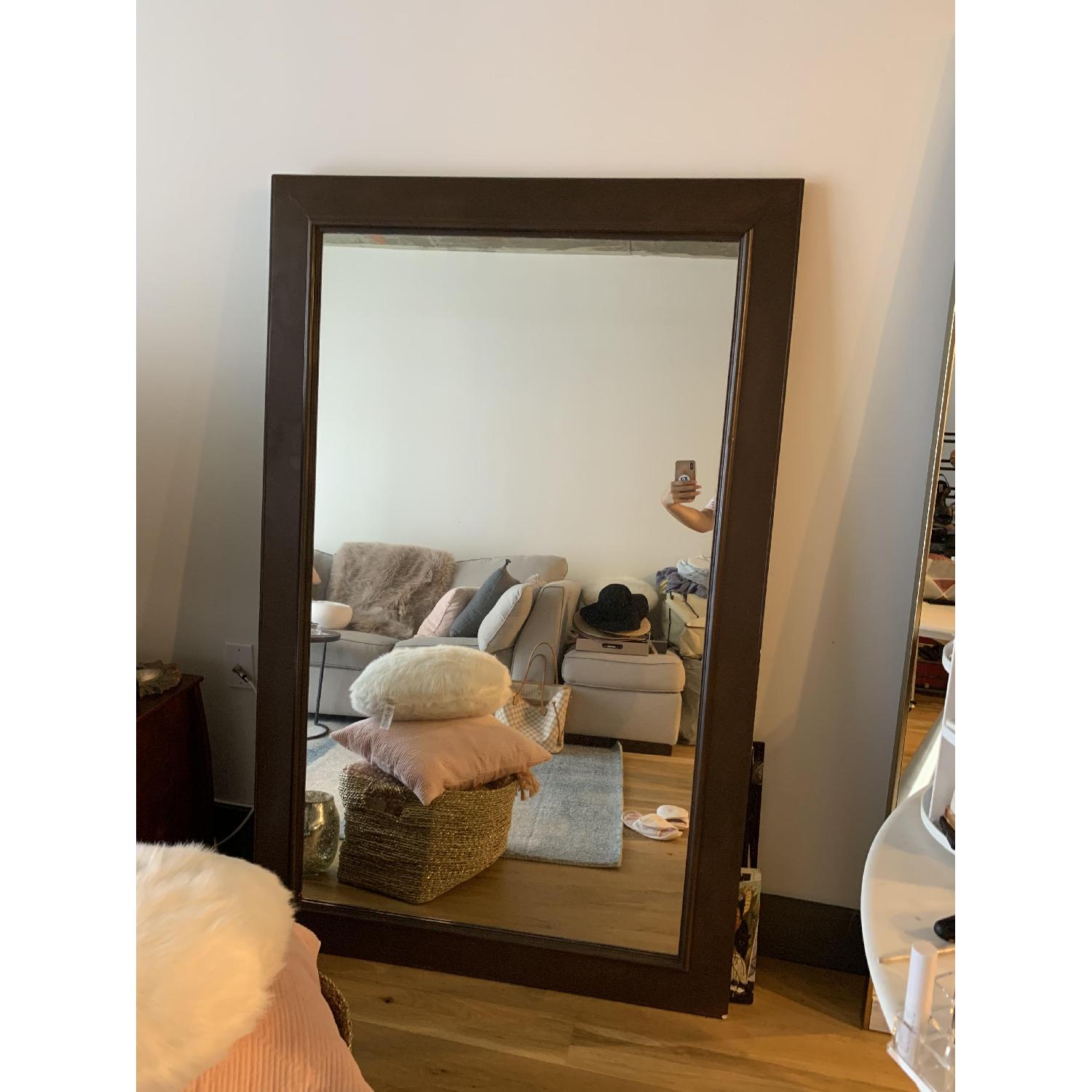 Wood Framed Mirror - image-1