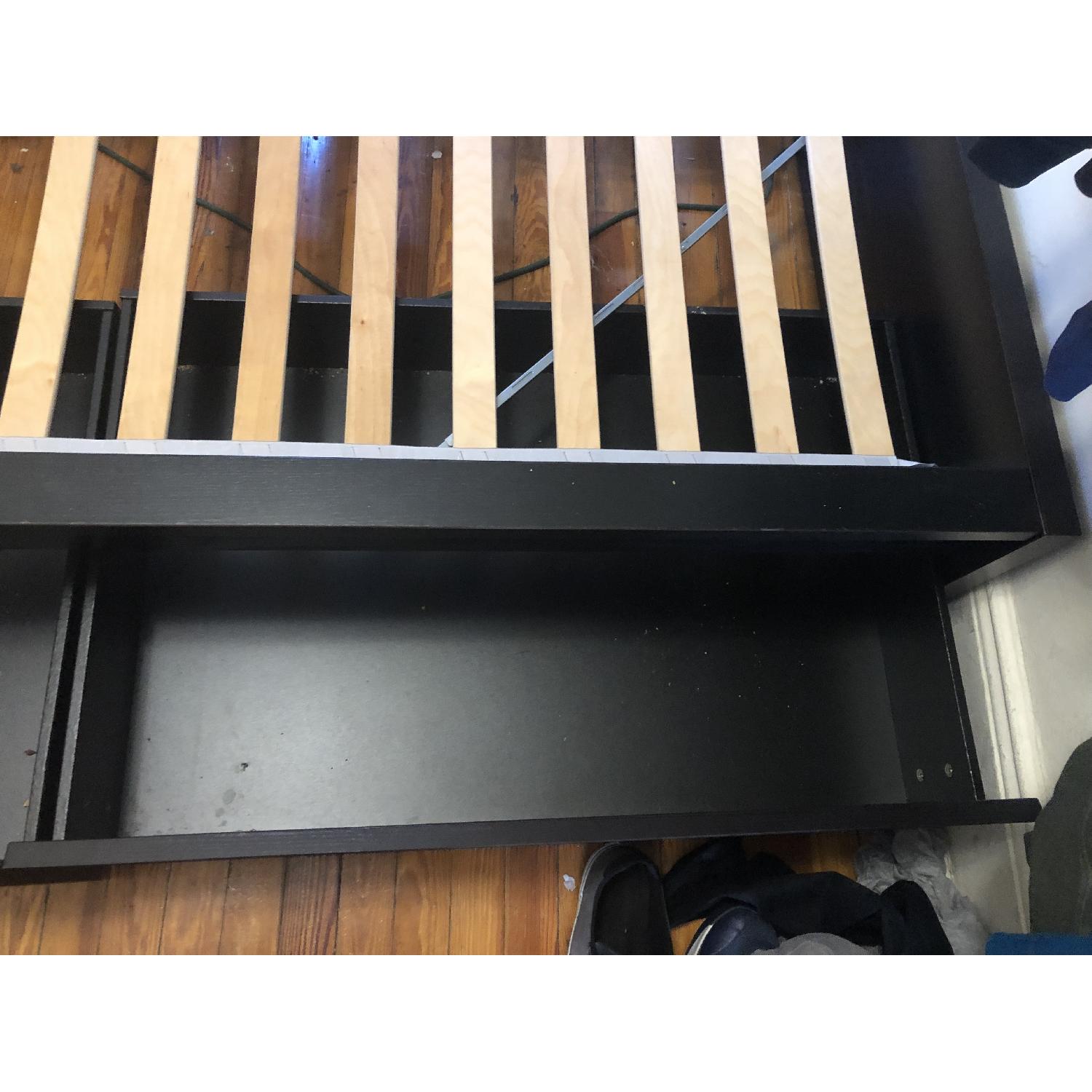 Ikea Malm Full Bed Frame w/ 2 Storage Drawers - image-3