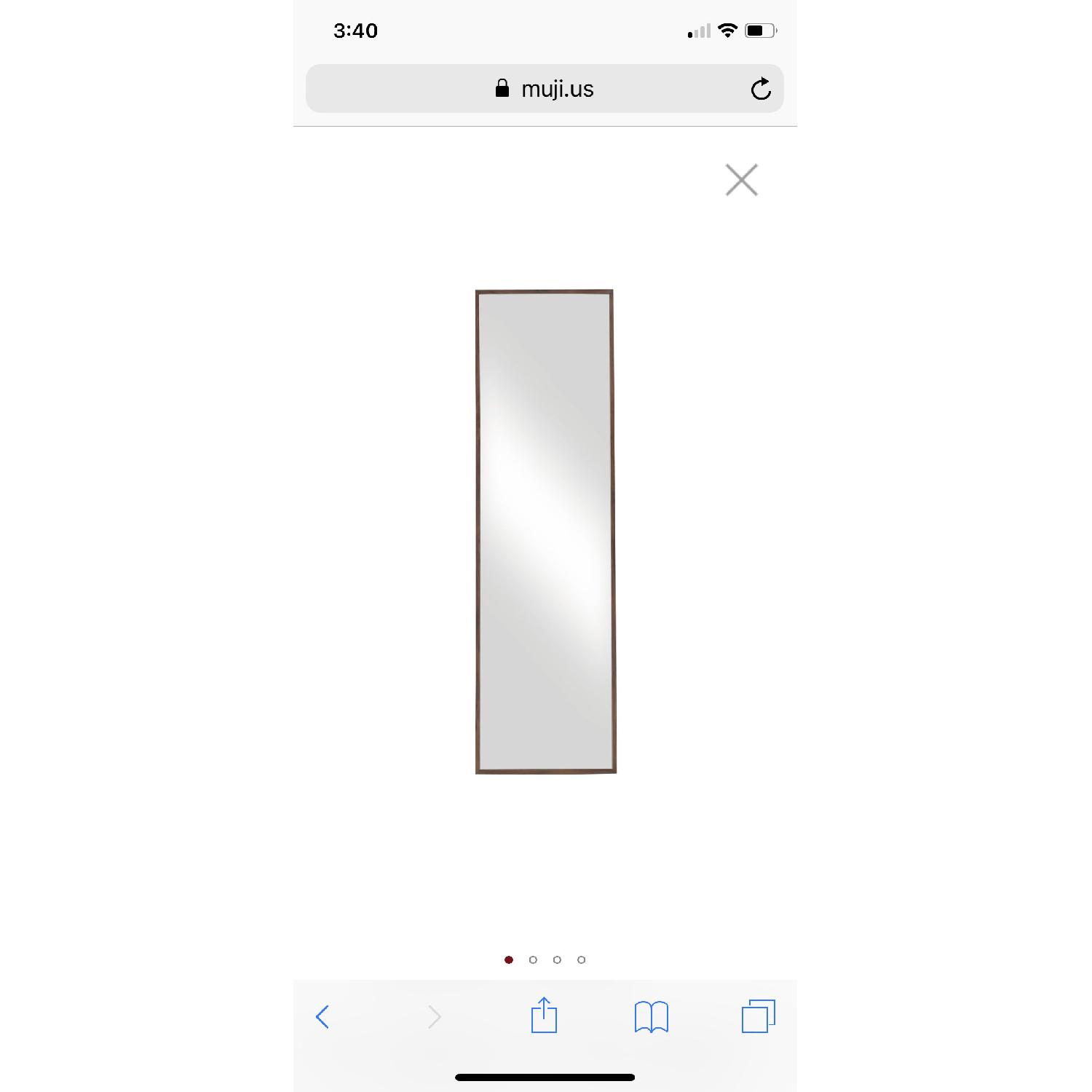 Muji Walnut Mirror - image-1