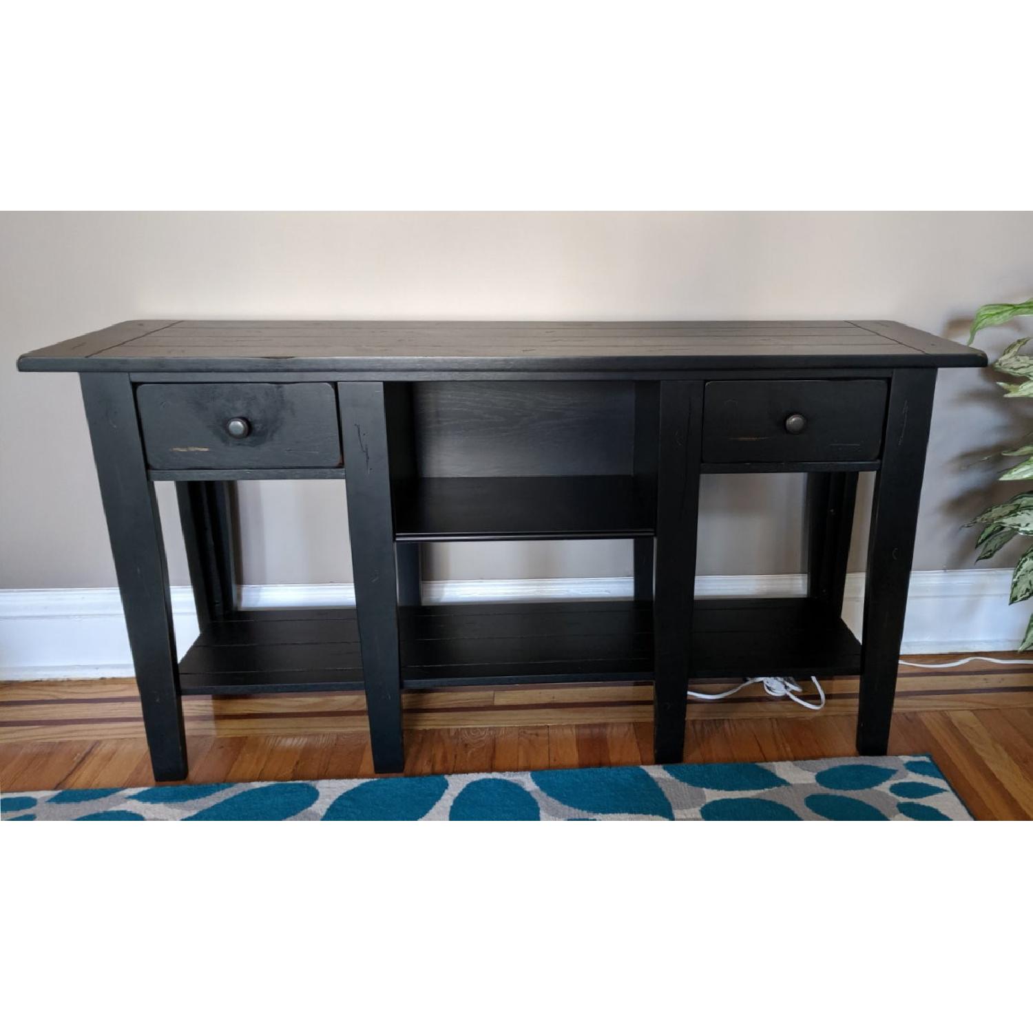 Antique Distressed-Style Sofa Table - image-2