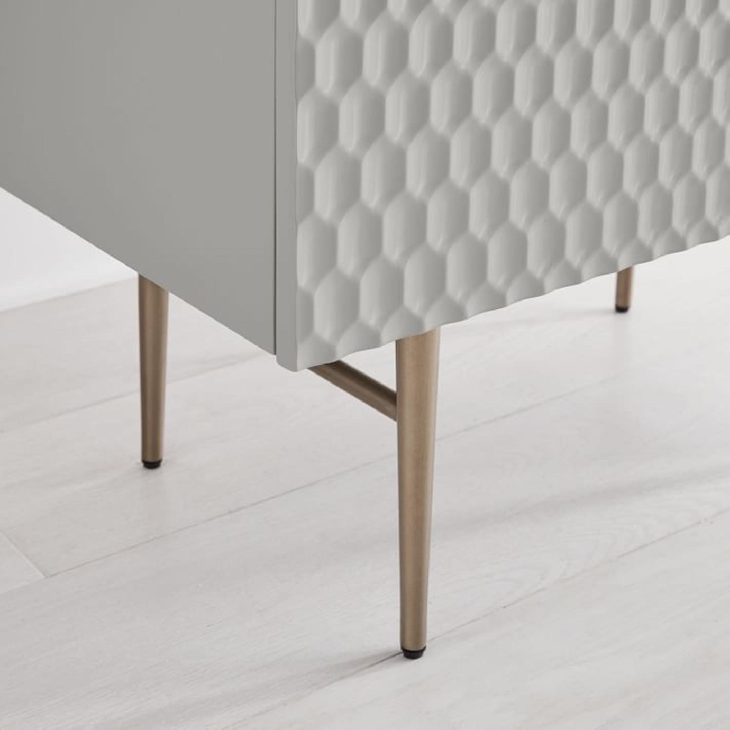 West Elm Audrey Nightstand in Grey Mist AptDeco