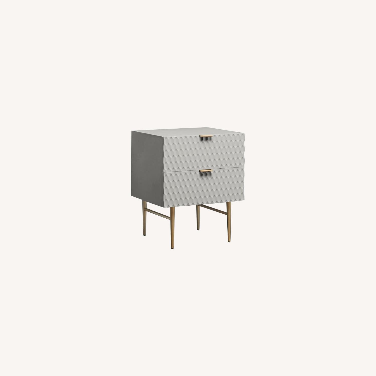 West Elm Audrey Nightstand in Grey Mist AptDeco
