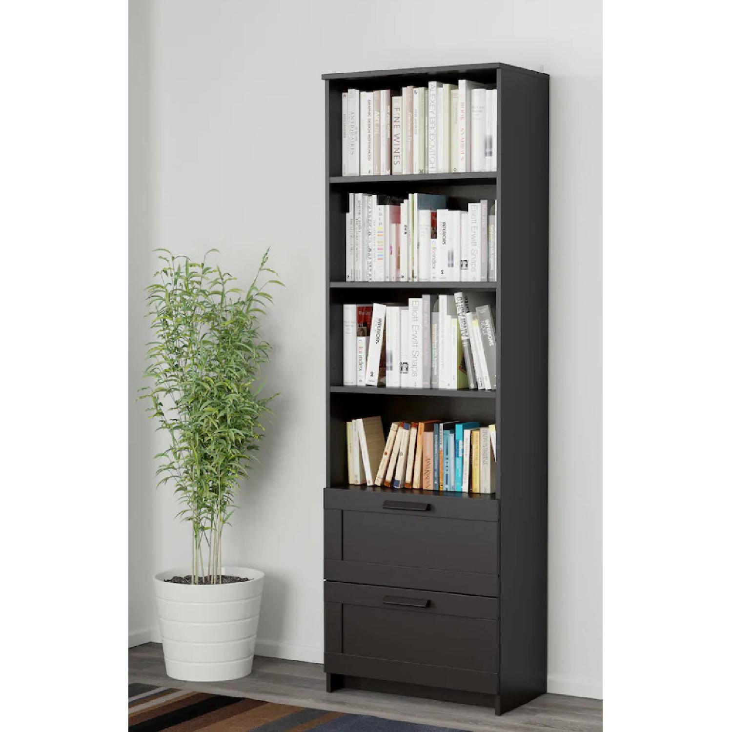 Ikea Brimnes Black Bookcase - image-1