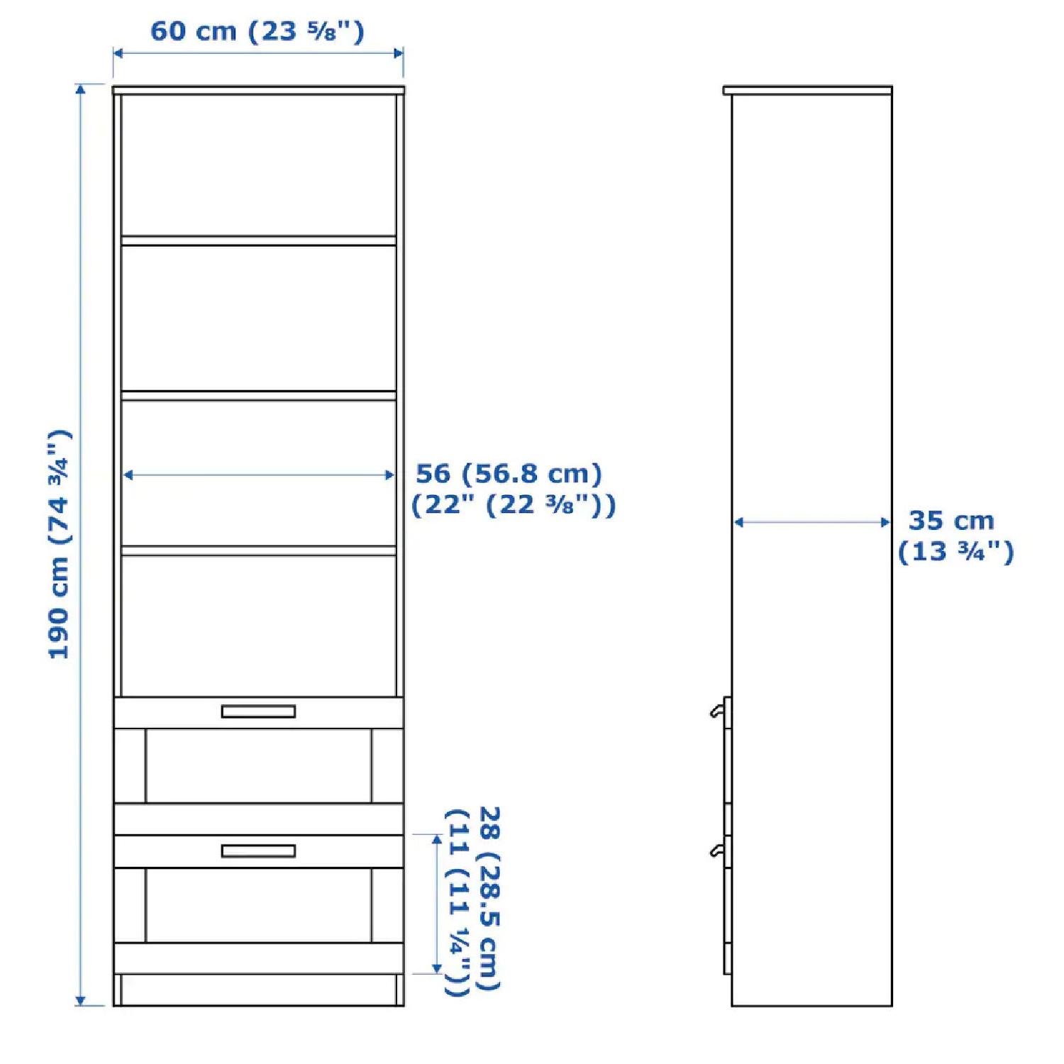 Ikea Brimnes Black Bookcase - image-2