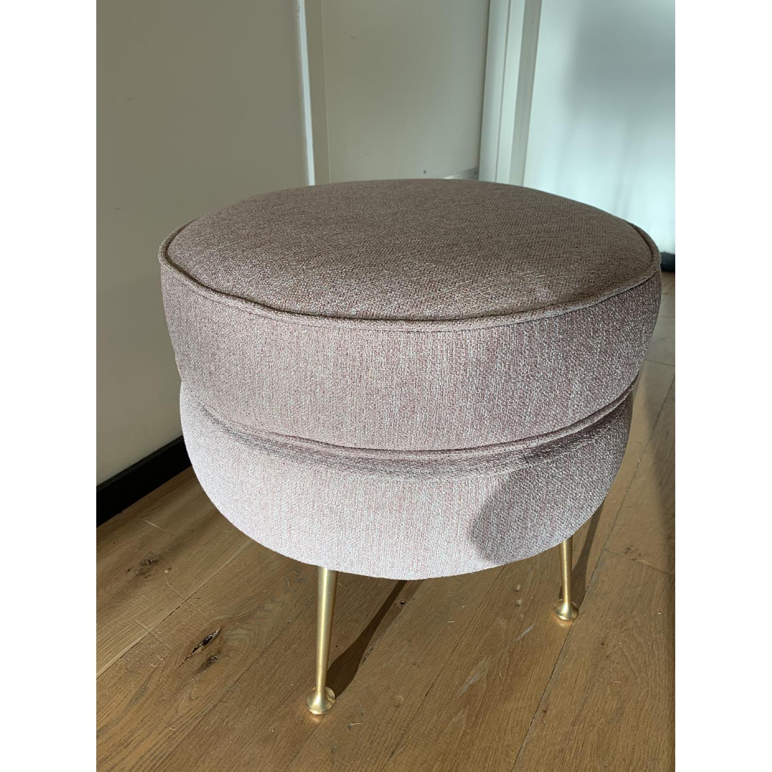 West Elm Pietro Mid-Century Round Ottoman - image-2