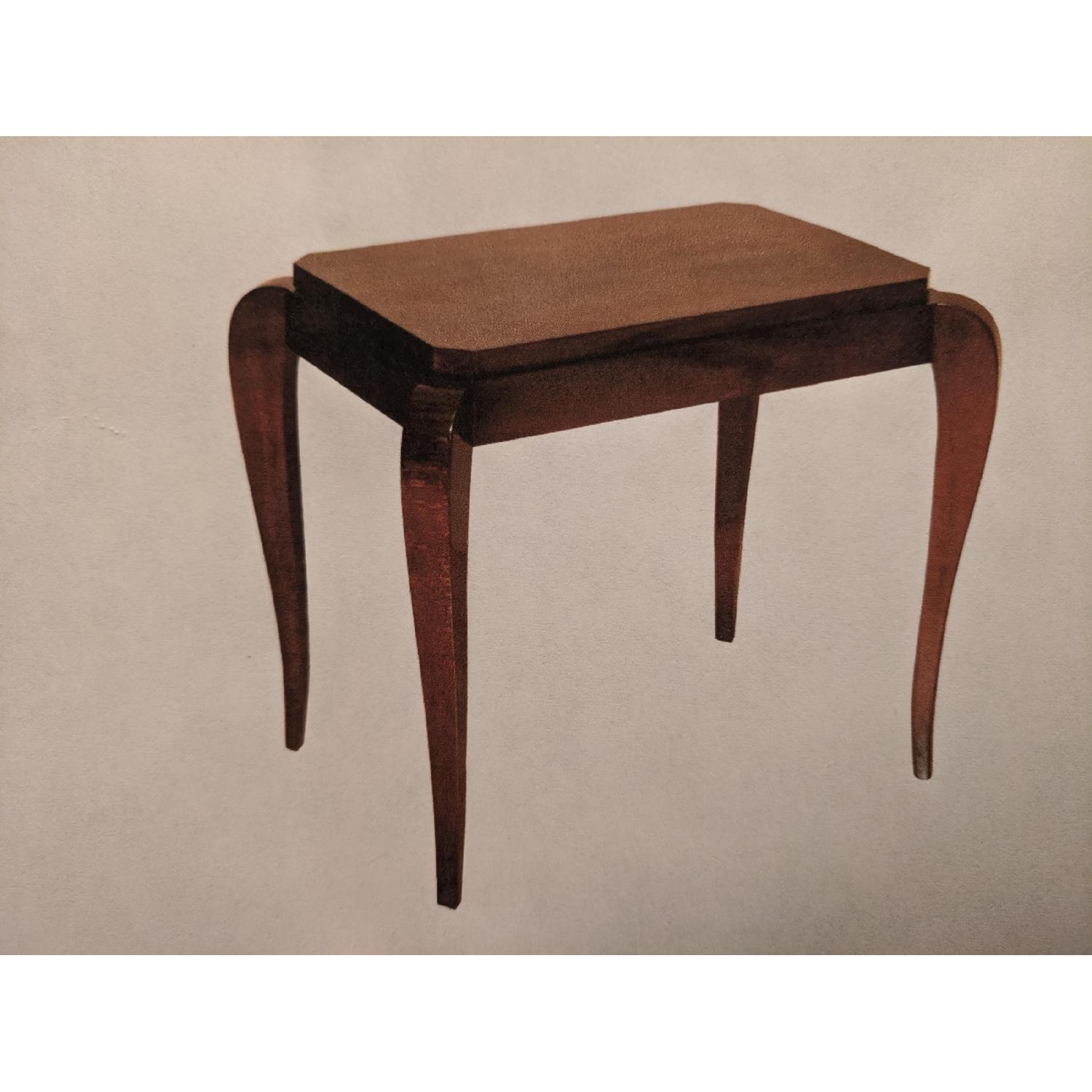 Gracious Art Deco Side Table w/ Tapered Legs - image-2