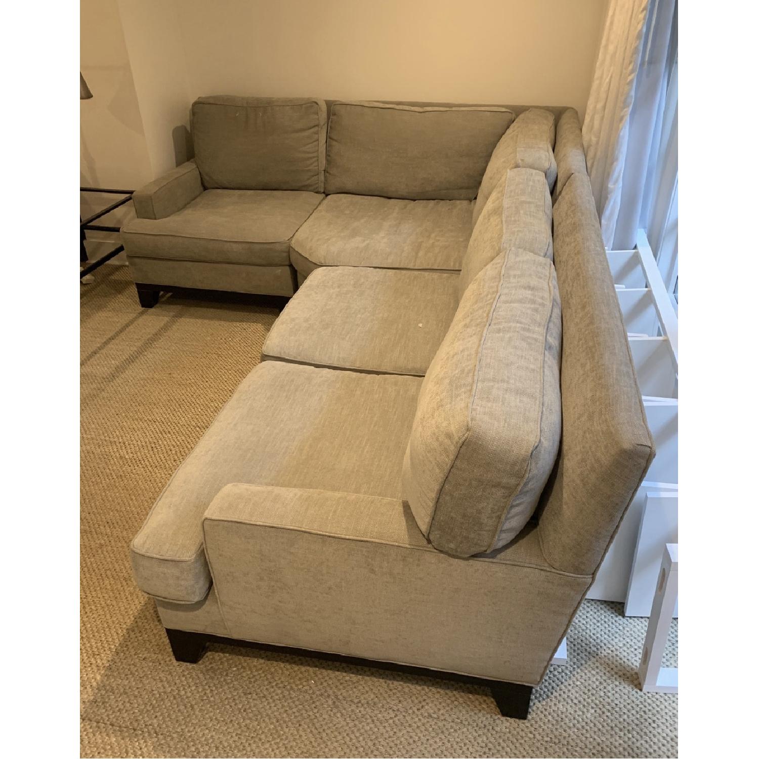 Pottery Barn Seabury Sectional Sofa in Light Grey - image-4