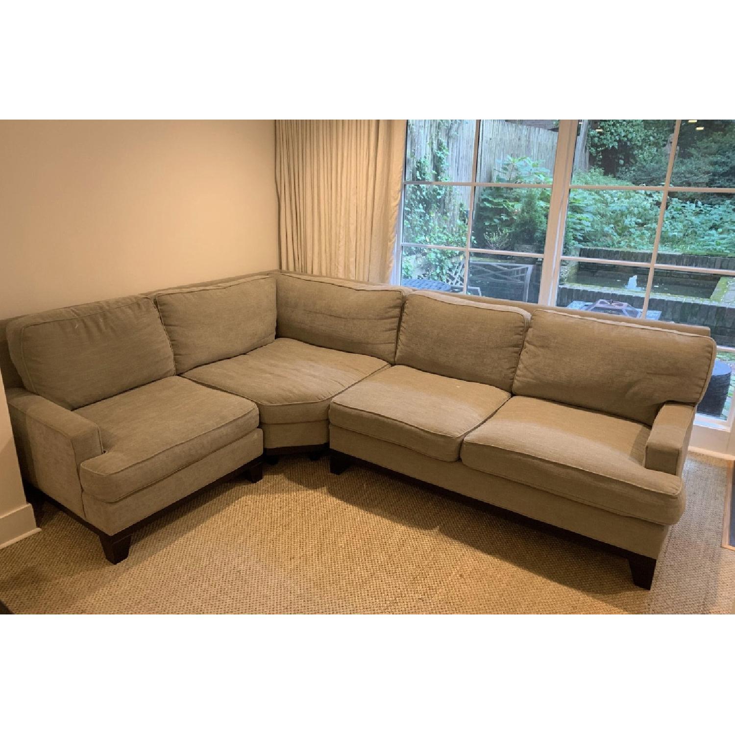 Pottery Barn Seabury Sectional Sofa in Light Grey - image-3