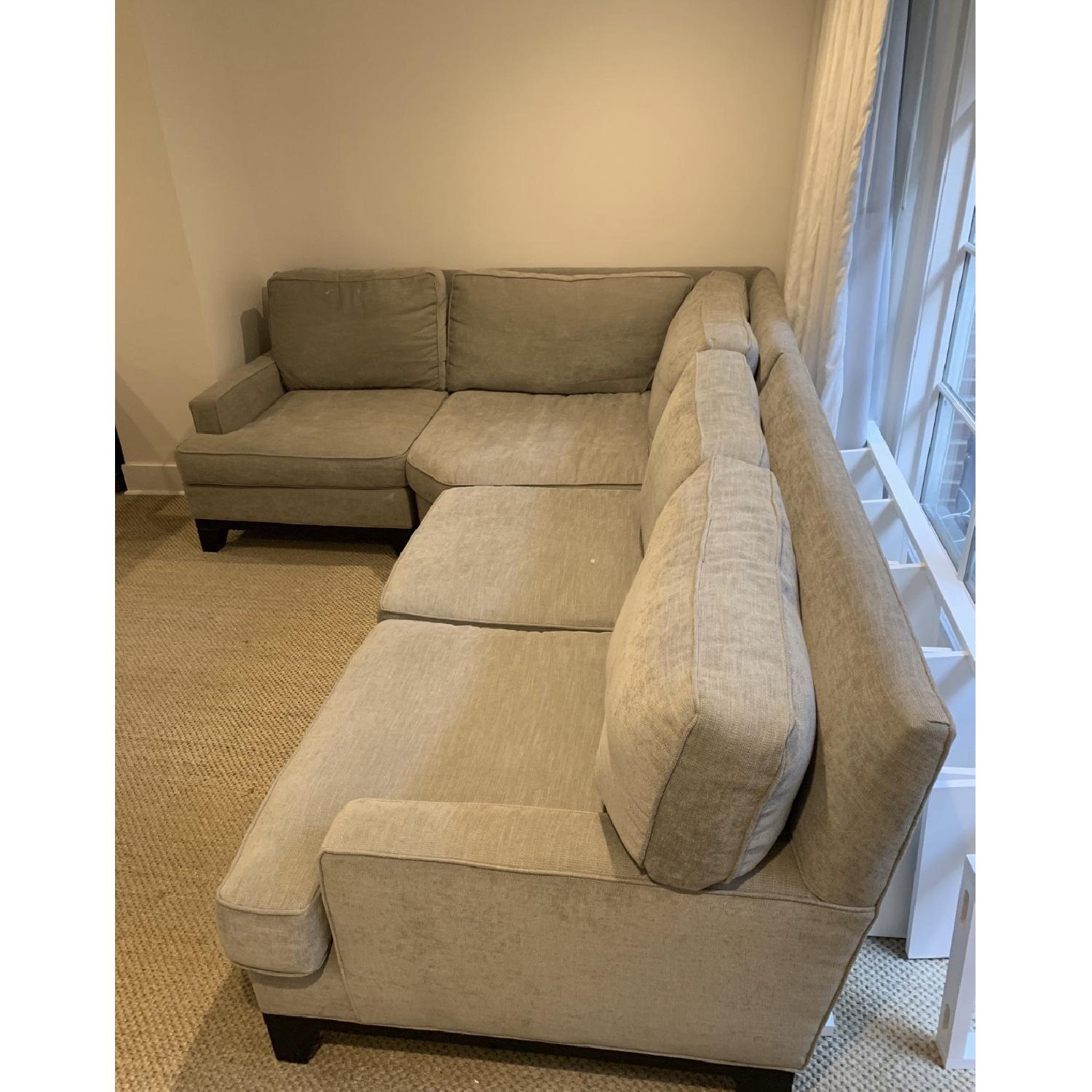 Pottery Barn Seabury Sectional Sofa in Light Grey - image-5