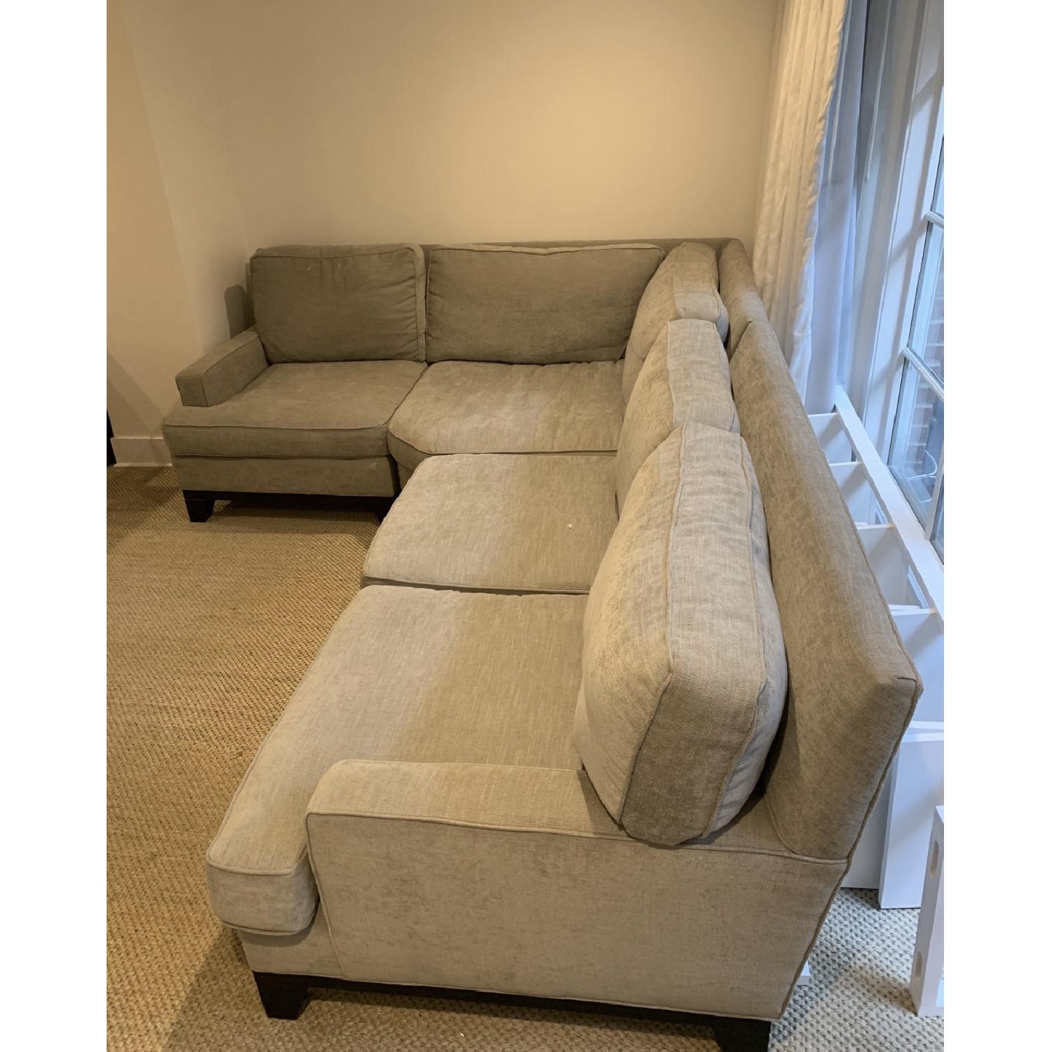 Pottery Barn Seabury Sectional Sofa in Light Grey - image-6