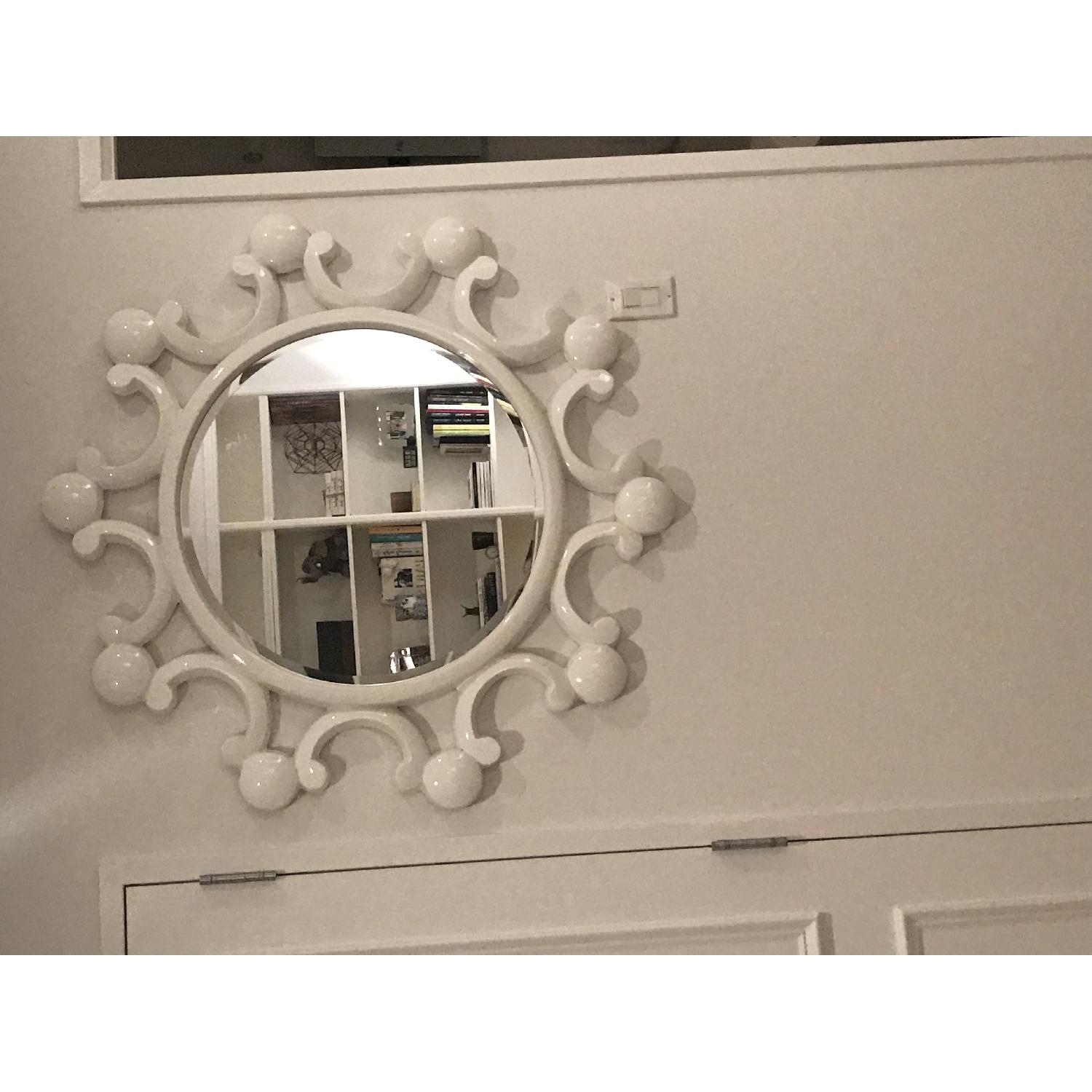 White Bubble Flower Mirror - image-2