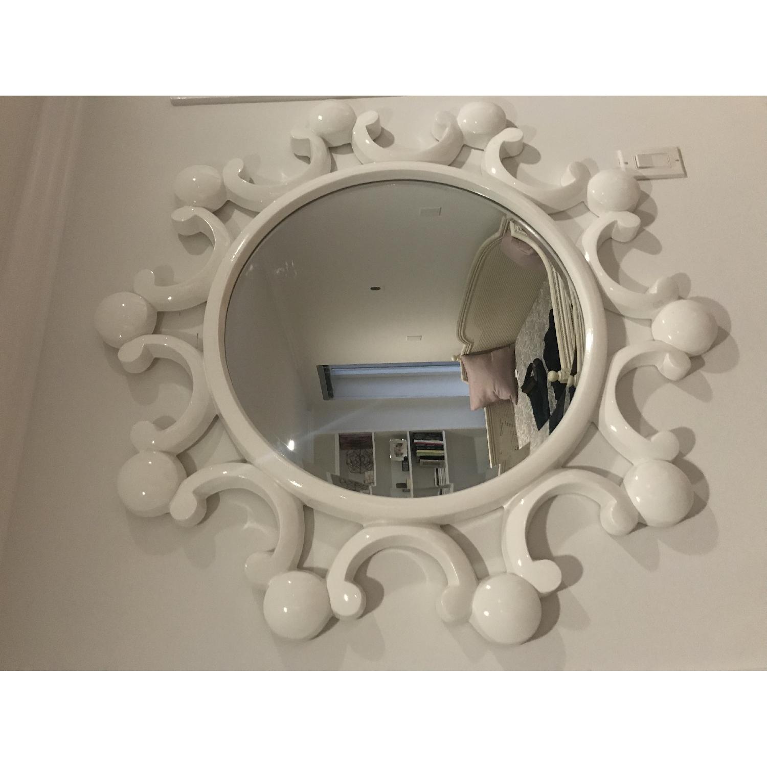 White Bubble Flower Mirror - image-5