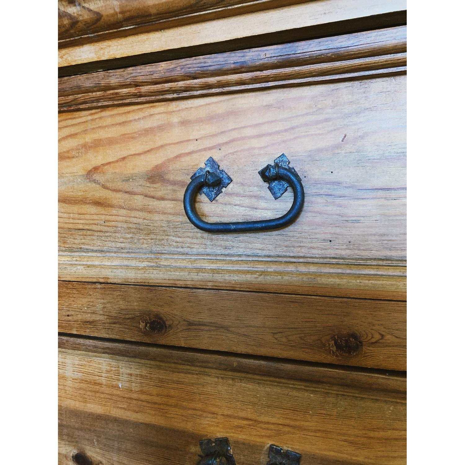 Mexican Rustic Pine 5 Drawer Dresser Natural Wood - image-3
