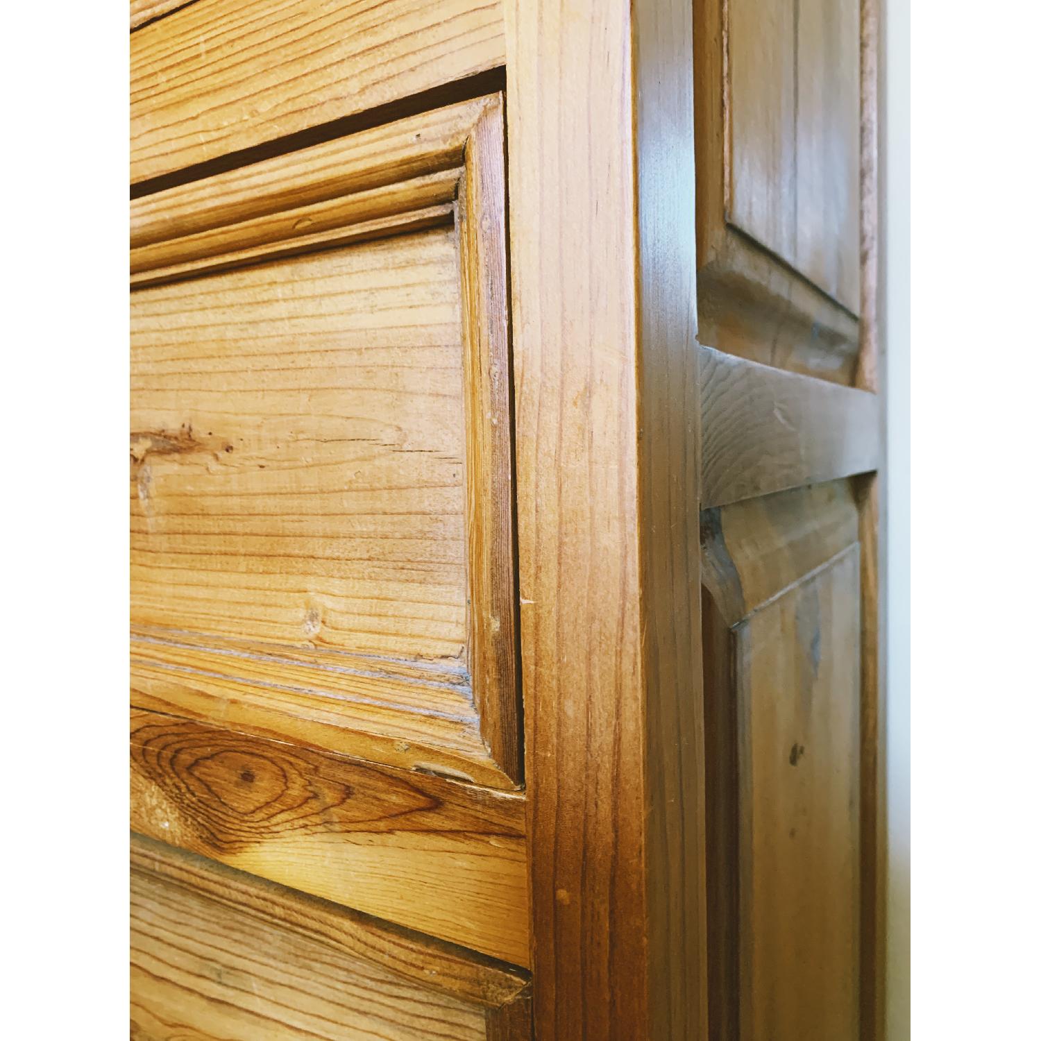 Mexican Rustic Pine 5 Drawer Dresser Natural Wood - image-5