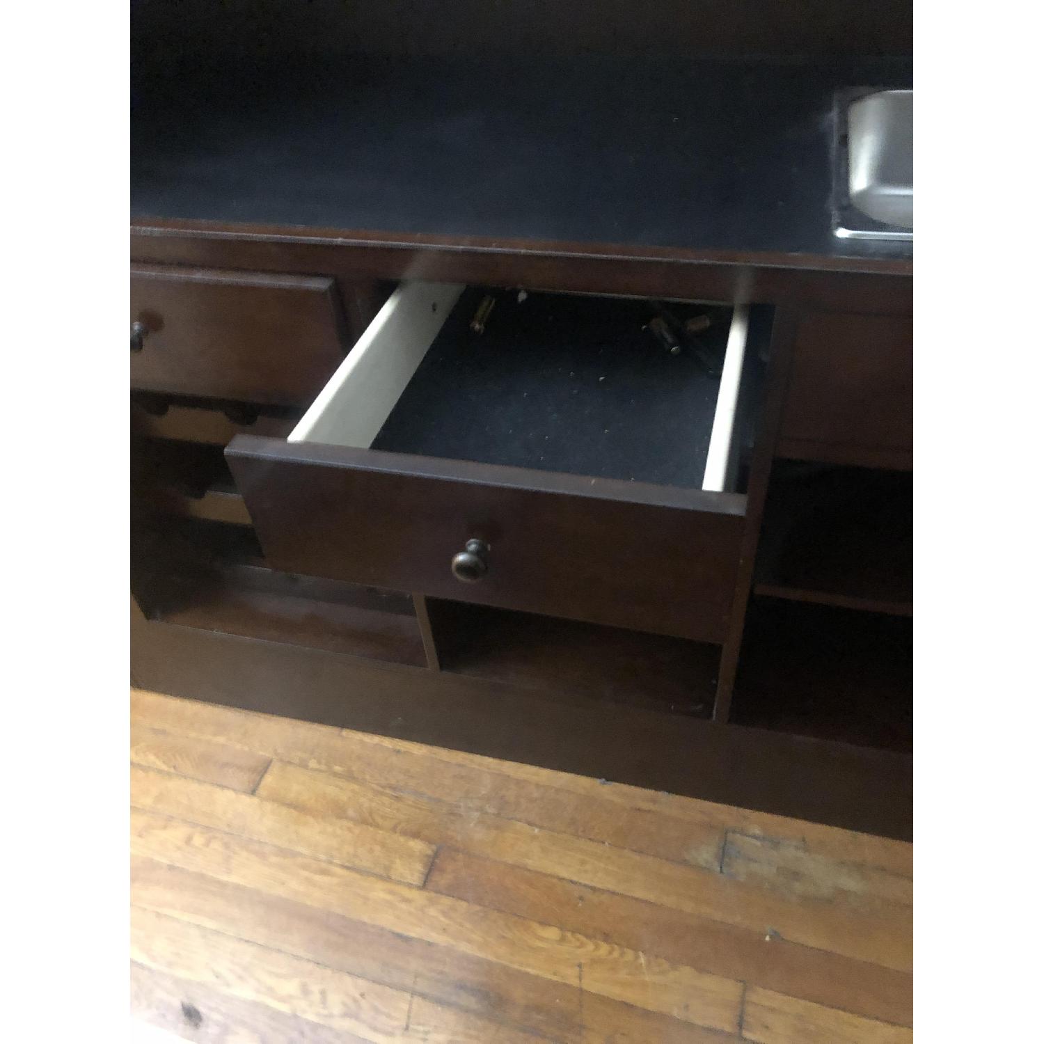 Raymour & Flanigan Dark Oak 3-Piece Bar Set - image-6