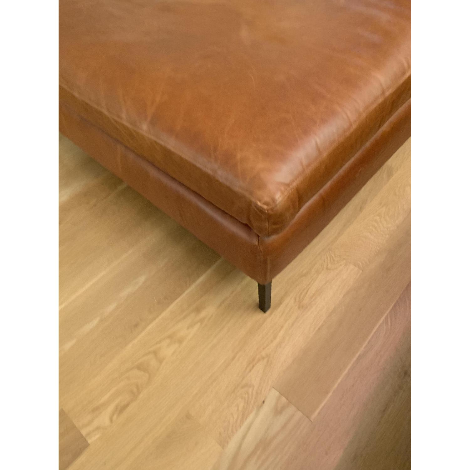 Anthropologie Leather Ottoman - image-4