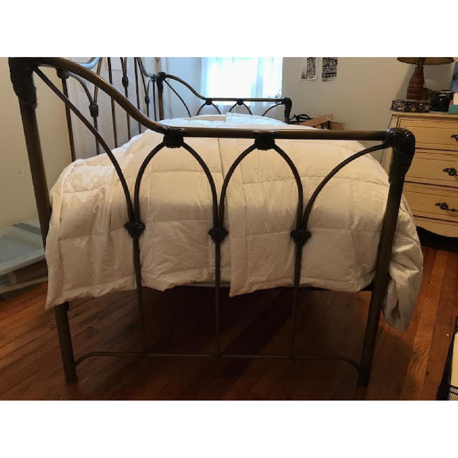 Pottery Barn Antique Style Brass Metal Daybed - image-2