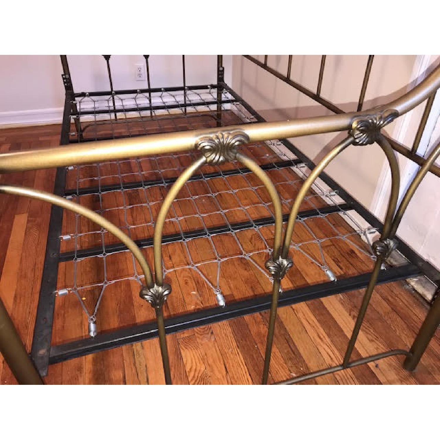 Pottery Barn Antique Style Brass Metal Daybed - image-3