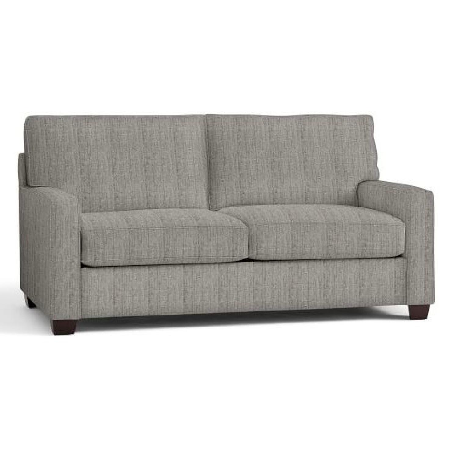 Pottery Barn Buchanan Square Arm Sunbrella Loveseat - image-1