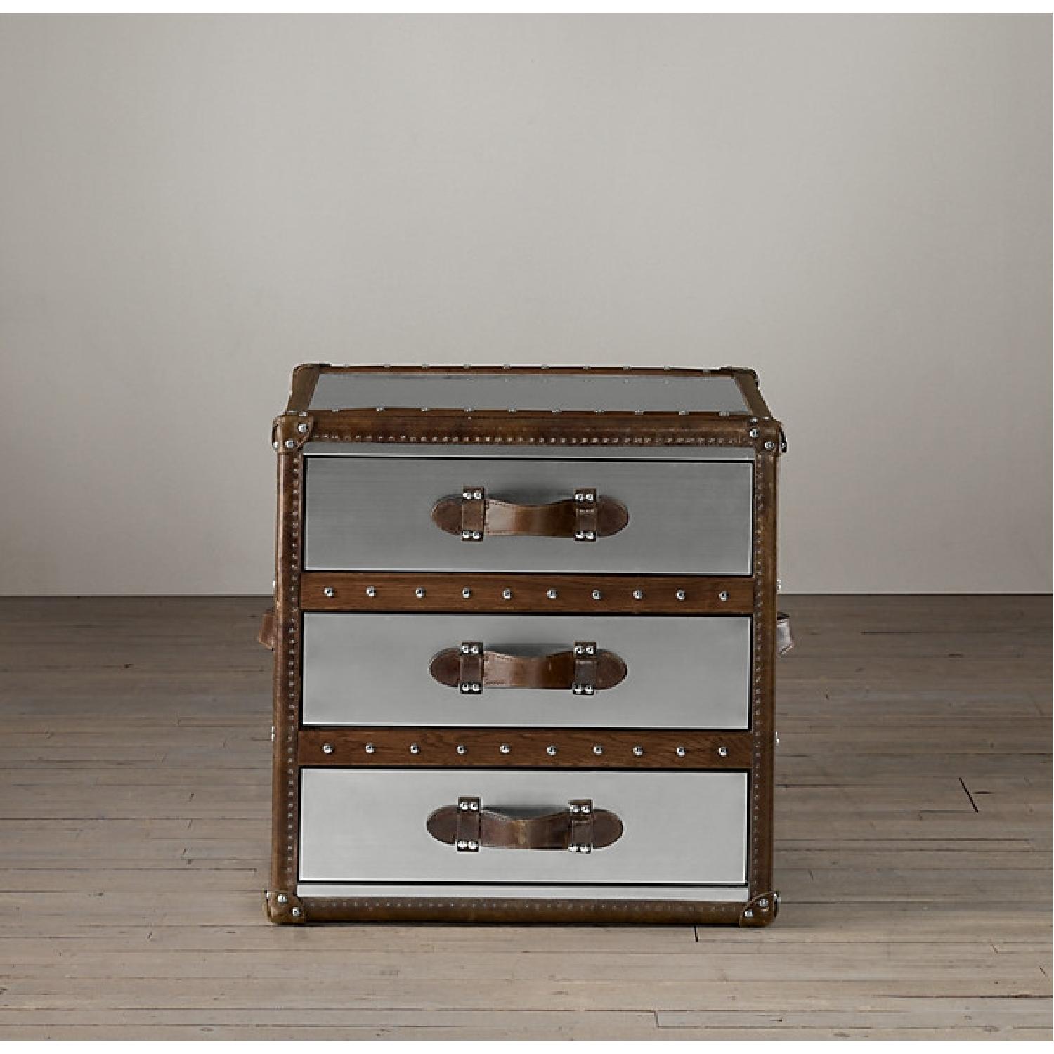 Restoration Hardware Steamer Trunk - image-5