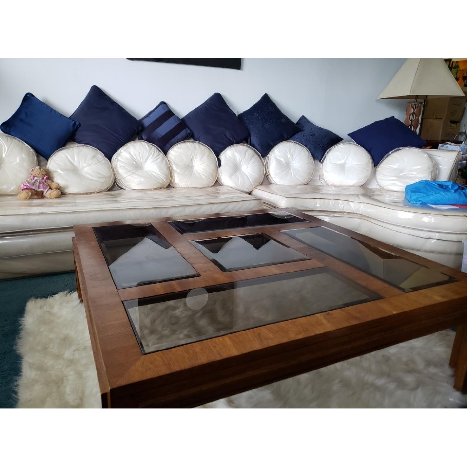 Wood & Glass Coffee Table - image-2