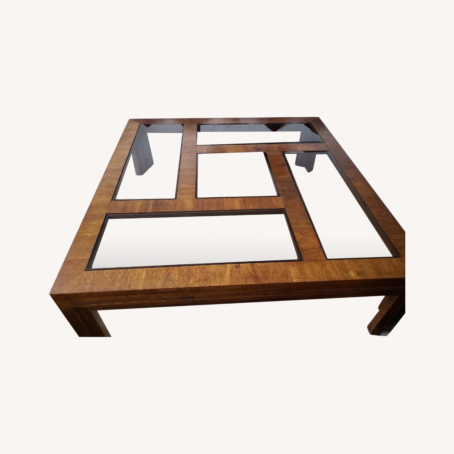 Wood & Glass Coffee Table - image-0
