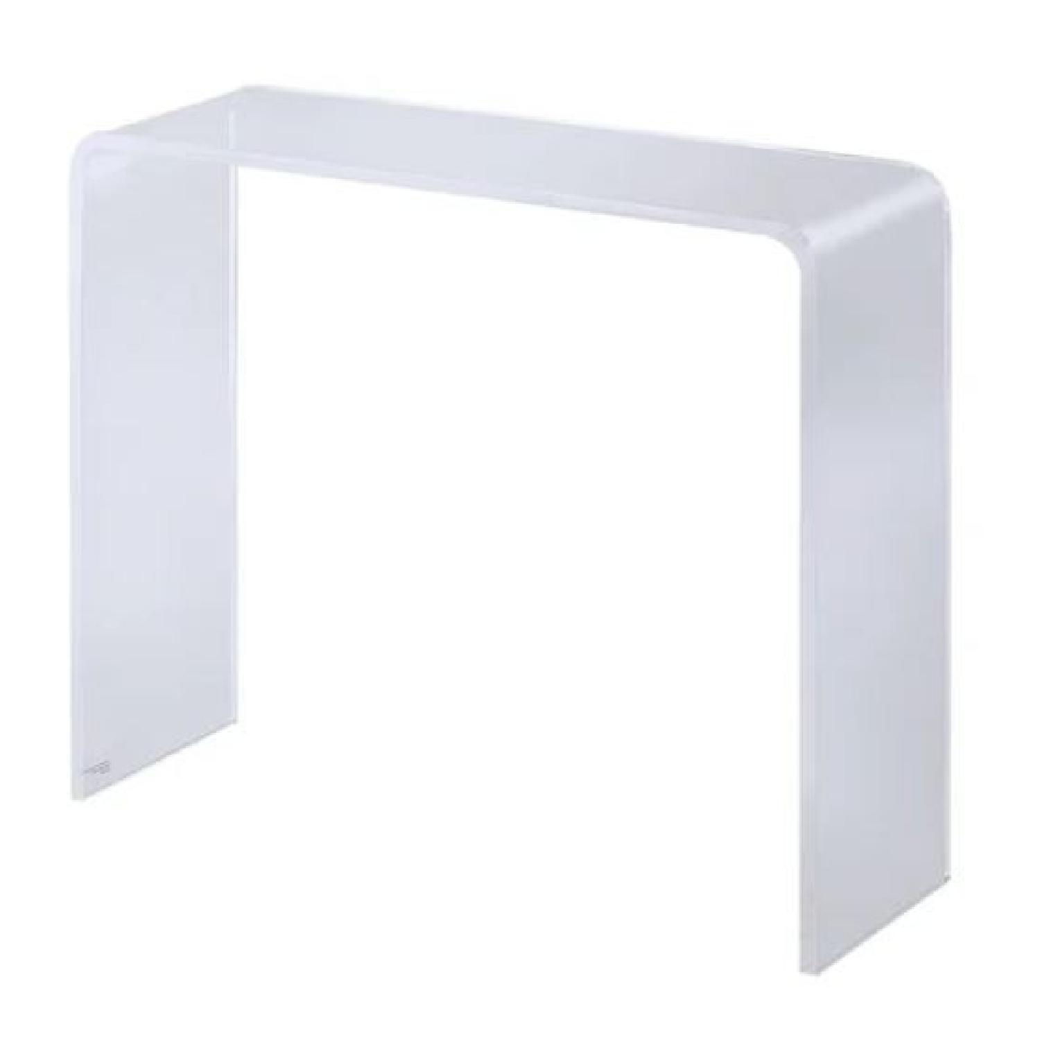 Lucite Clear Acrylic Console Table - image-0