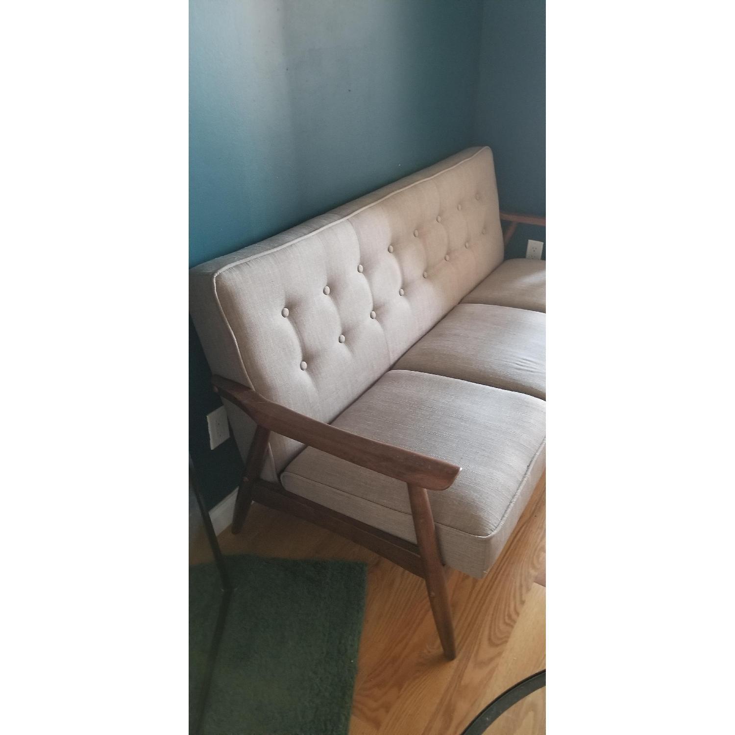 Zuo Mod Grey Mid Century Modern Sofa - image-2