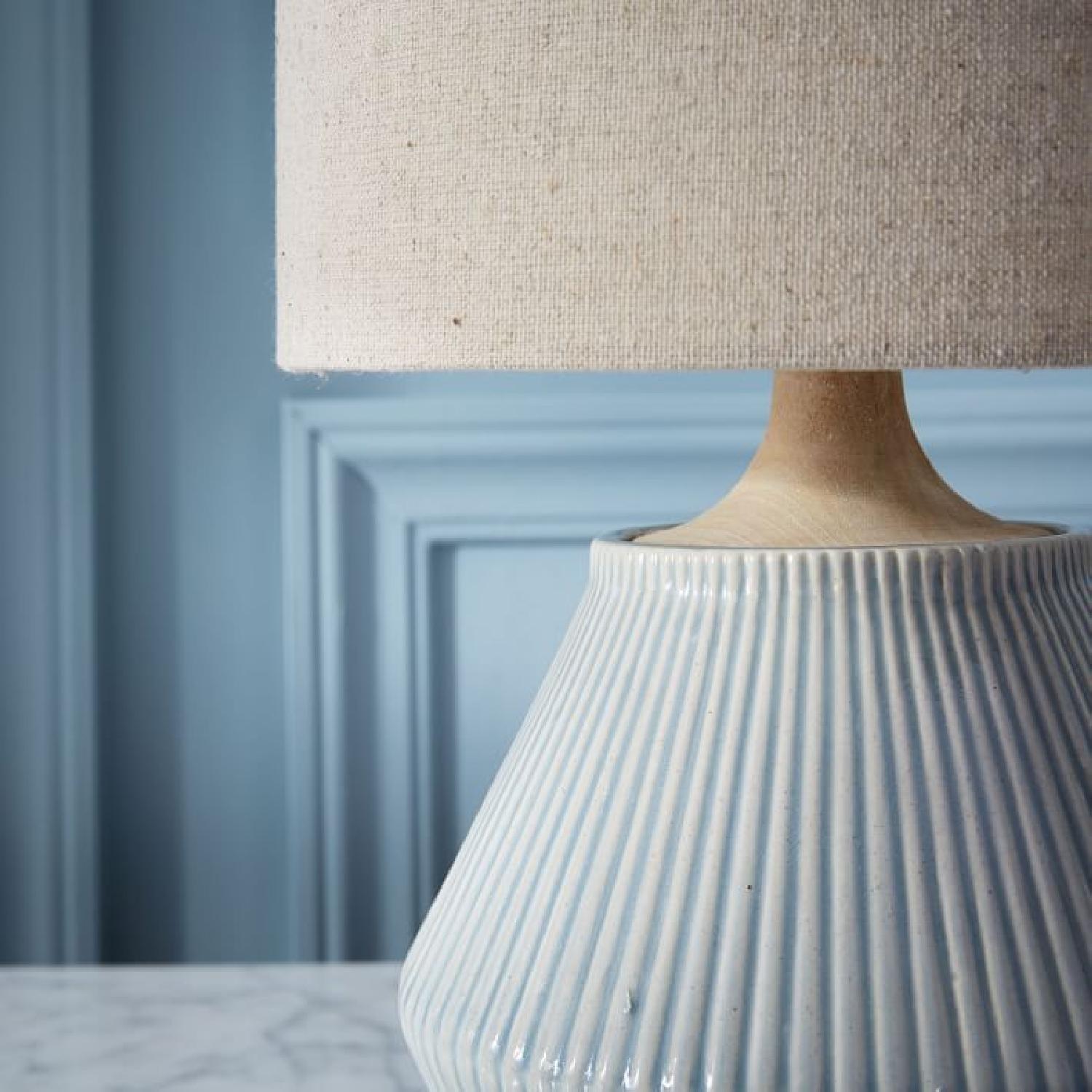 West Elm Roar + Rabbit Cool Gray Short Lamp - image-2