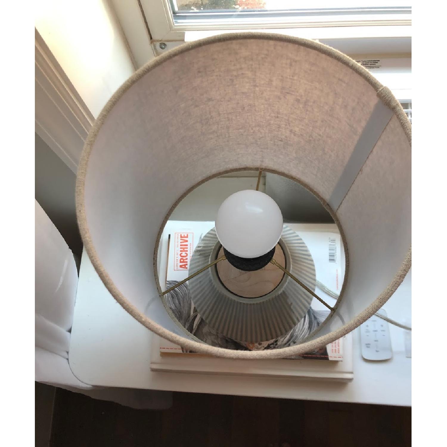 West Elm Roar + Rabbit Cool Gray Short Lamp - image-3