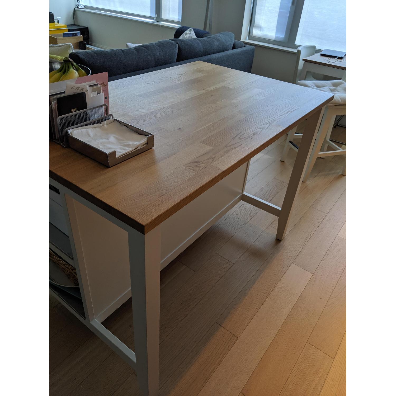 Ikea Kitchen Island w/ Storage & Countertop - image-3