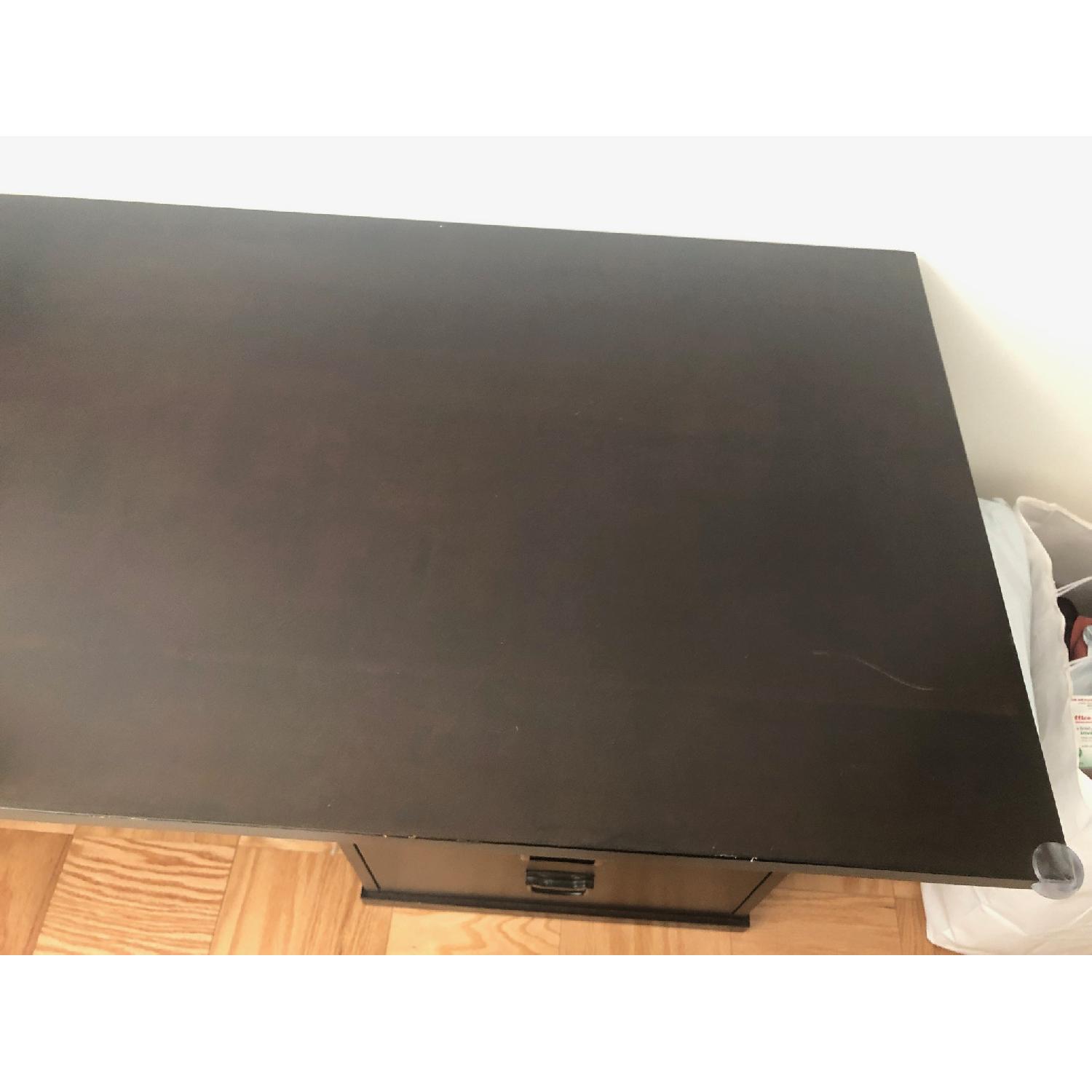 Pottery Barn Bedford 5-Drawer Desk in Espresso - image-2