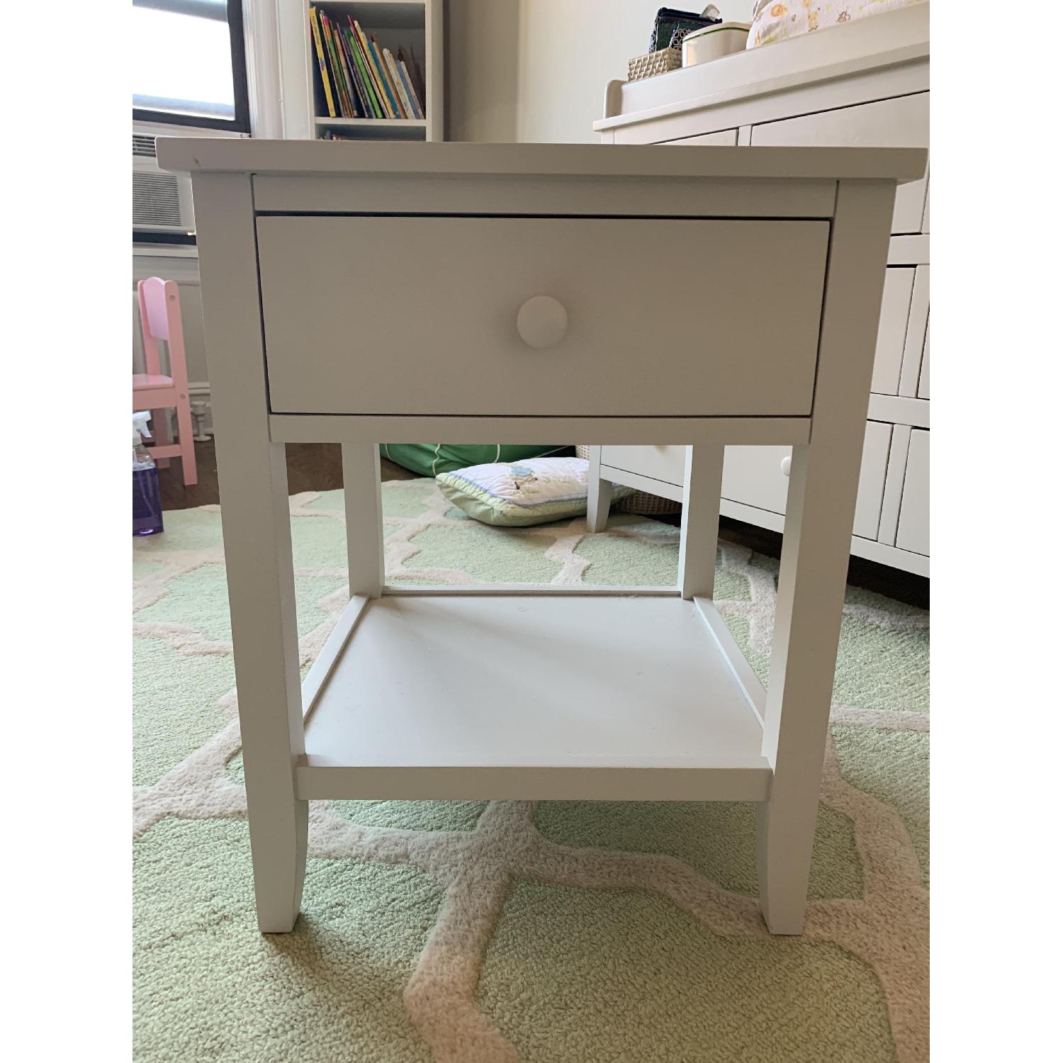 Pottery Barn Emerson Nursery Side Table AptDeco