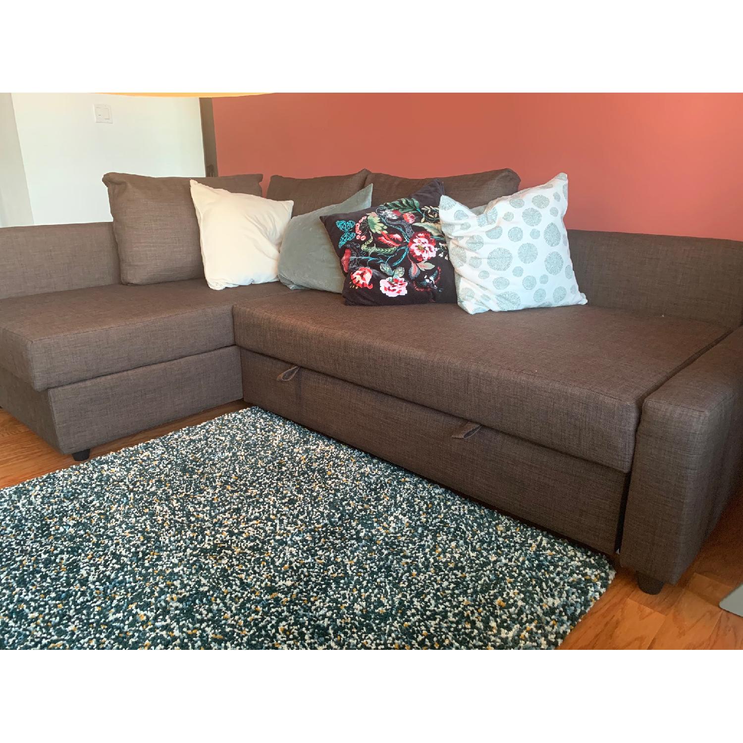 Ikea Friheten Sleeper Sectional Sofa w/ Storage - image-4