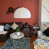専用→【廃盤】IKEA　VINDUMブルーグリーン200✕270㎝美品 Ikea Vindum High Pile Blue-Green Rug - AptDeco