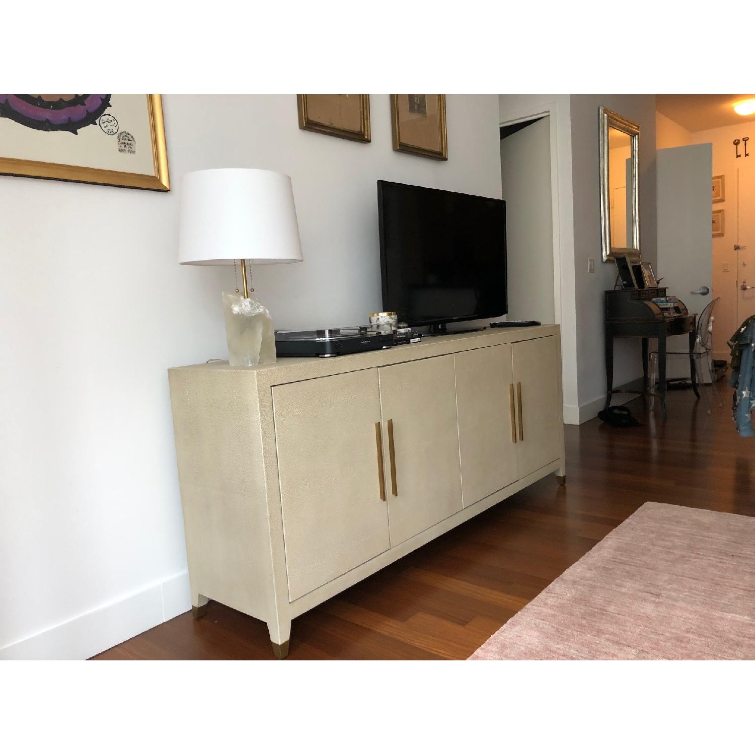 Restoration Hardware Graydon Shagreen 4Door Sideboard AptDeco