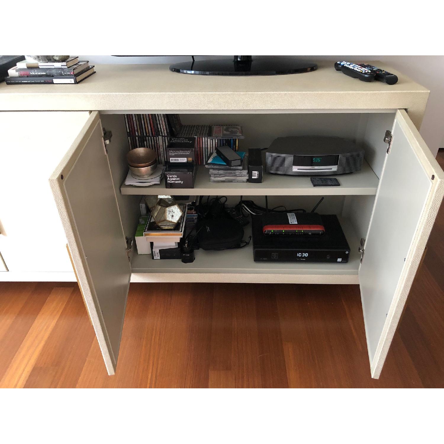 Restoration Hardware Graydon Shagreen 4-Door Sideboard - image-4