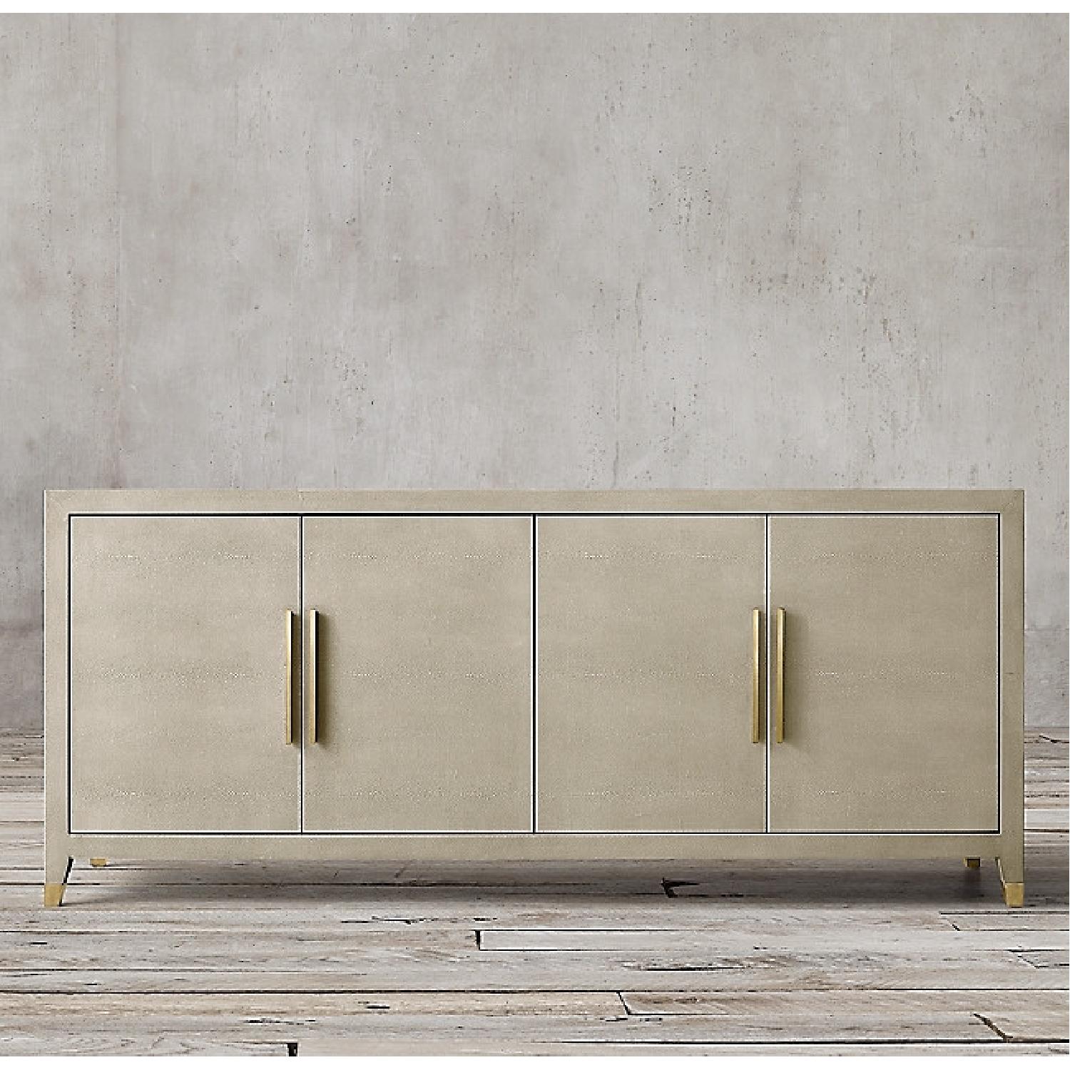 Restoration Hardware Graydon Shagreen 4Door Sideboard AptDeco