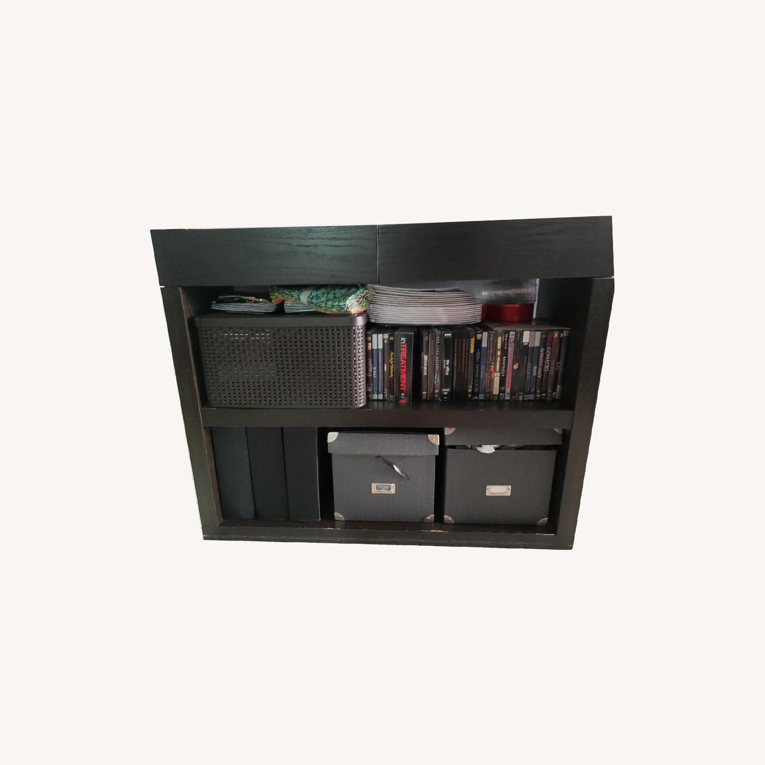 West Elm Bookshelf Console Table AptDeco