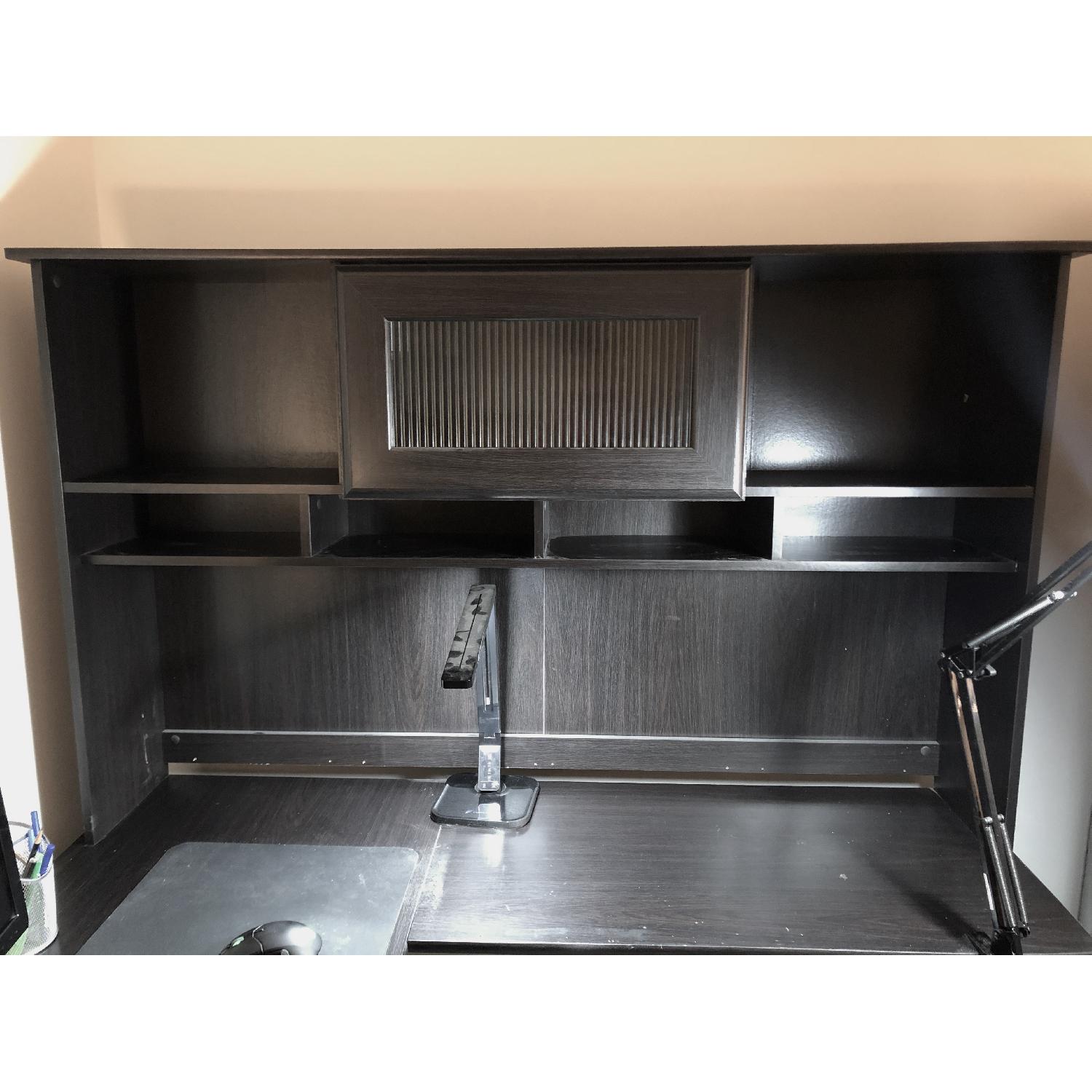 Hillsdale Furniture L-Shaped Desk w/ Hutch - image-3