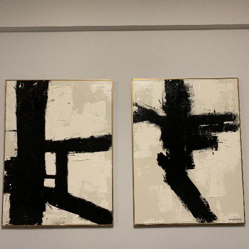 Used Karina Gentinetta Black & White Paintings for sale on AptDeco