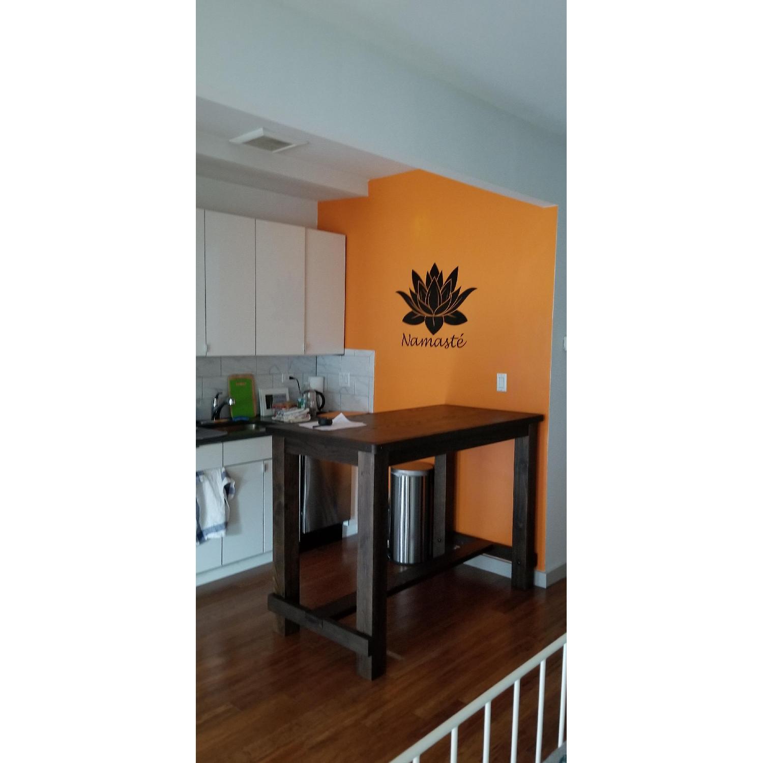 Ashley Dark Brown Bar Height Table - image-1