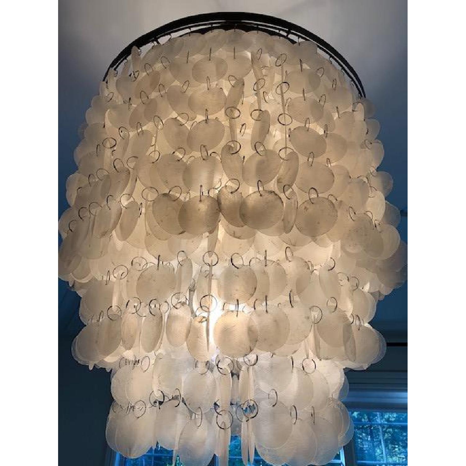 Restoration Hardware Capiz Chandelier - image-1